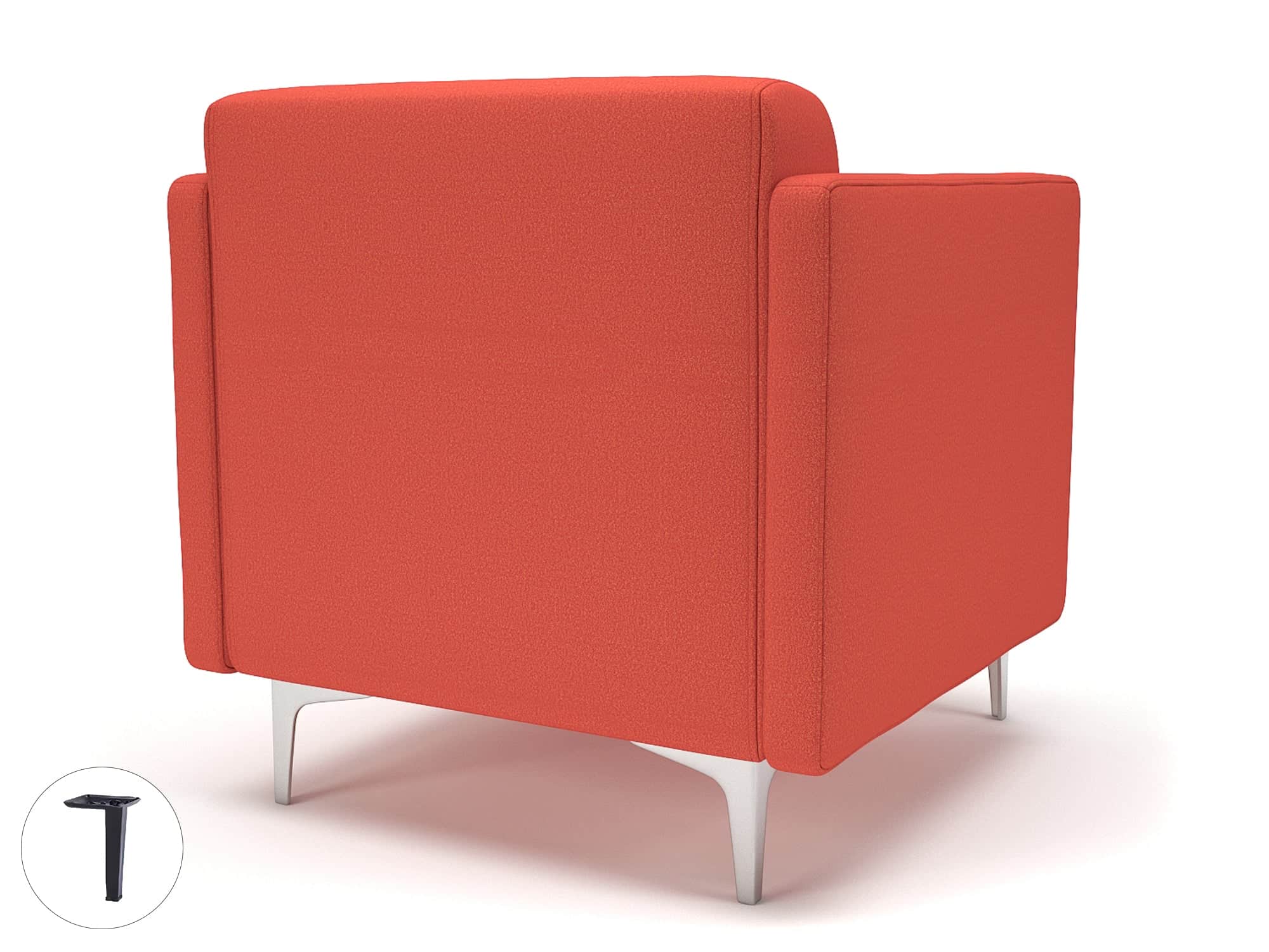 Napa Slim Arm 75cm Wide Armchair in Warwick Dolly Fabric - Image 54