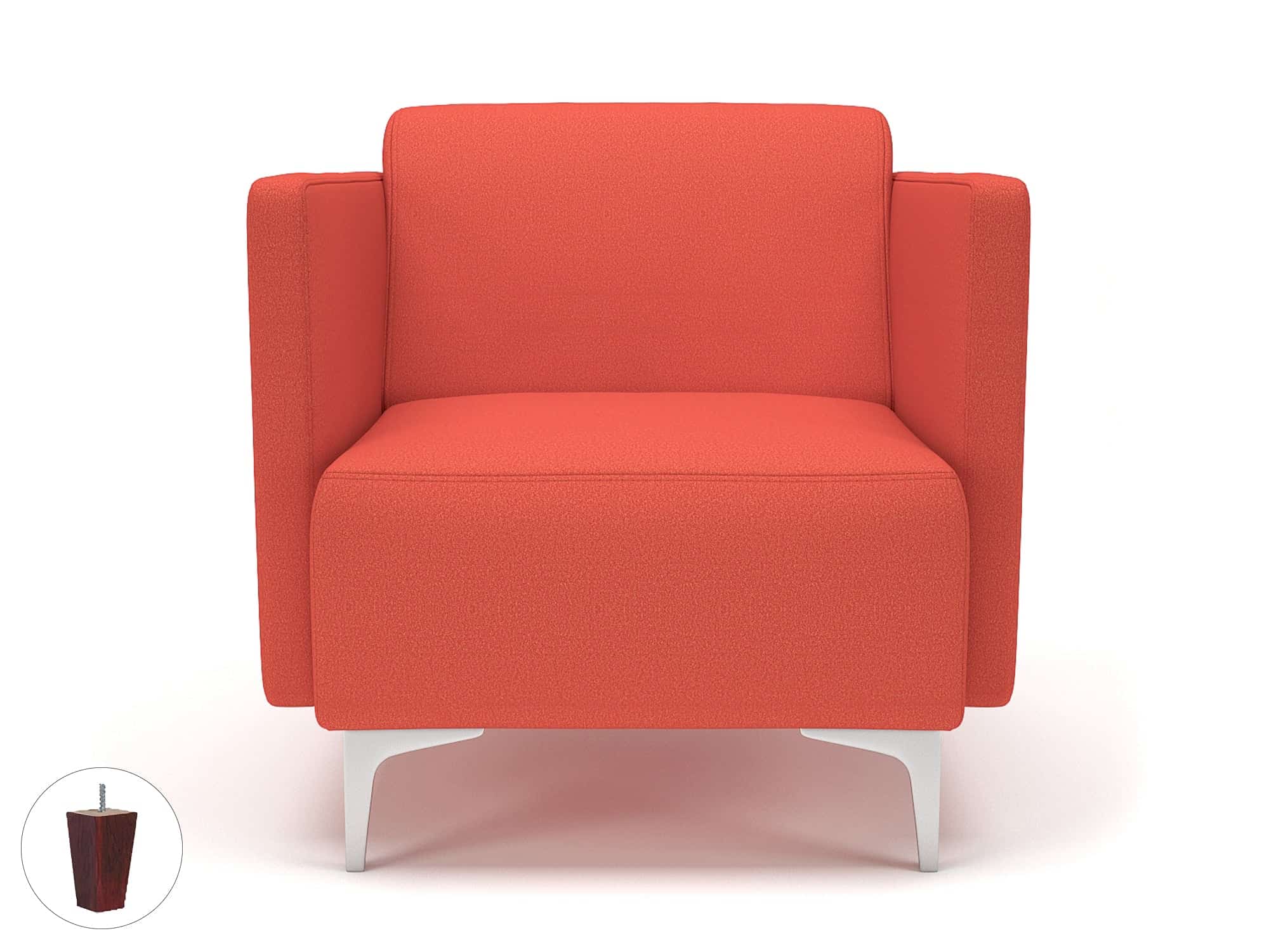 Napa Slim Arm 75cm Wide Armchair in Warwick Dolly Fabric - Image 56