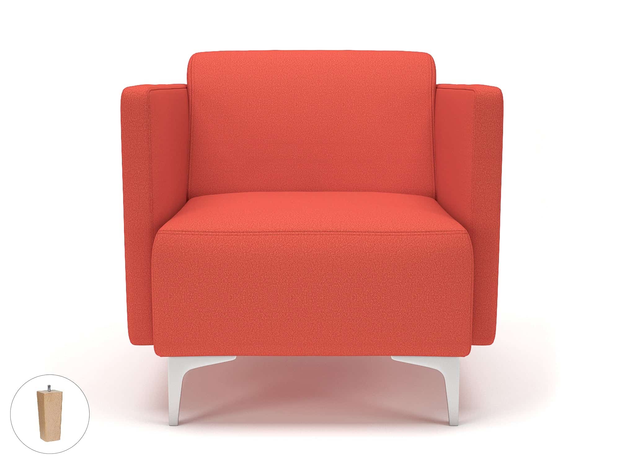 Napa Slim Arm 75cm Wide Armchair in Warwick Dolly Fabric - Image 59