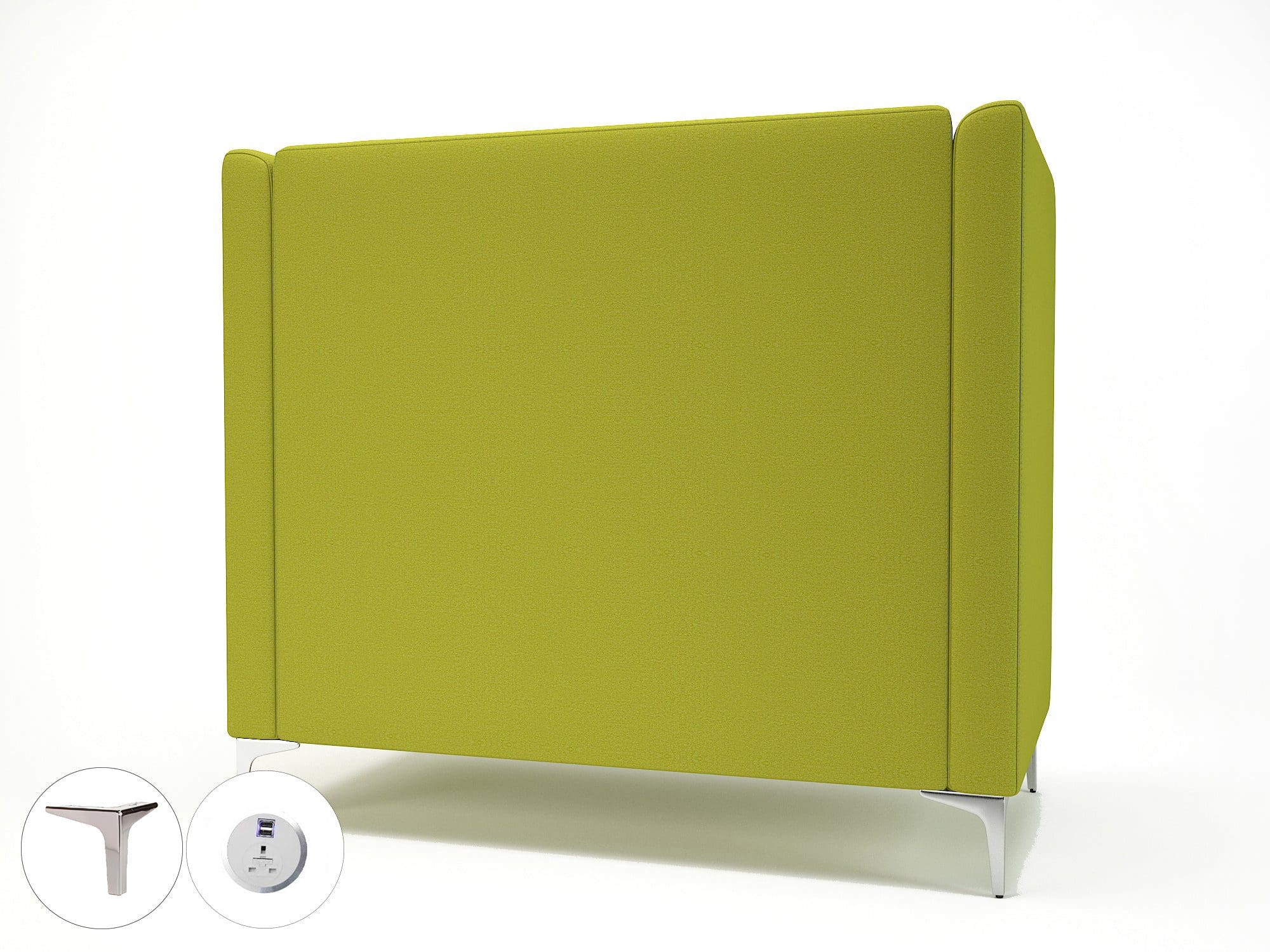 Altus 128cm Wide Privacy Booth in Warwick Dolly Fabric with Socket - Image 3