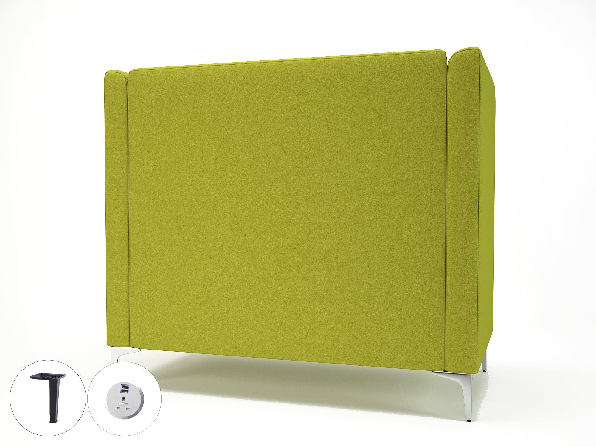 Altus 128cm Wide Privacy Booth in Warwick Dolly Fabric with Socket - Image 7