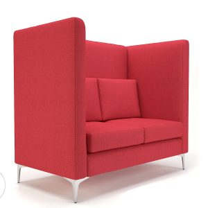 Altus 128cm Wide Privacy Booth in Camira Era Fabric