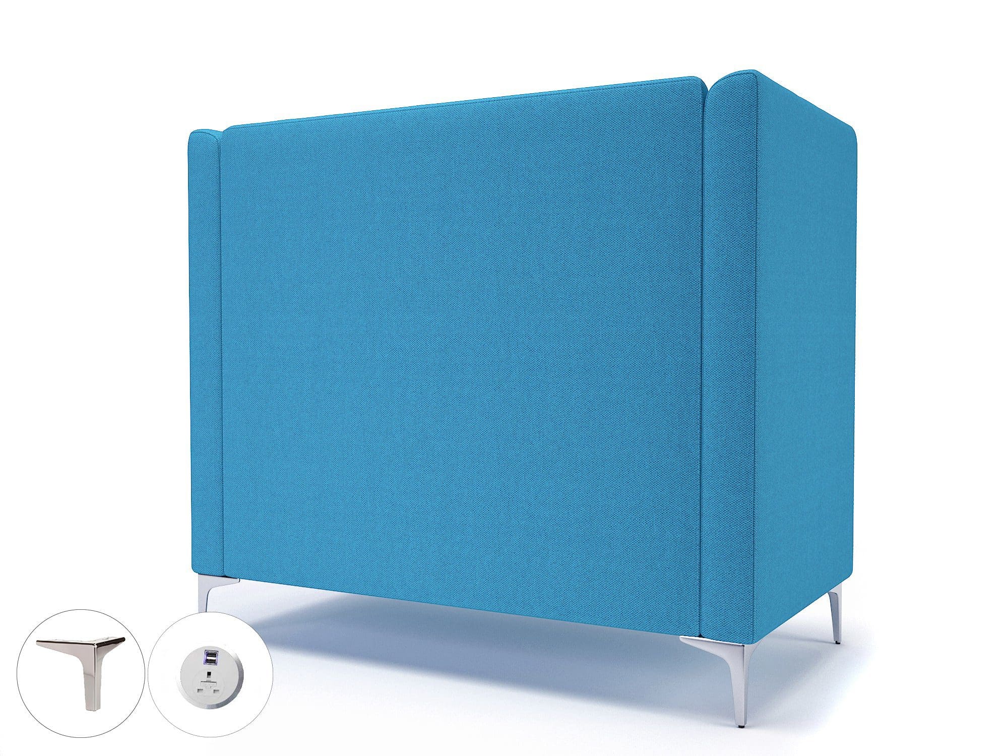 Altus 128cm Wide Privacy Booth in Camira Era Fabric with Socket - Image 19