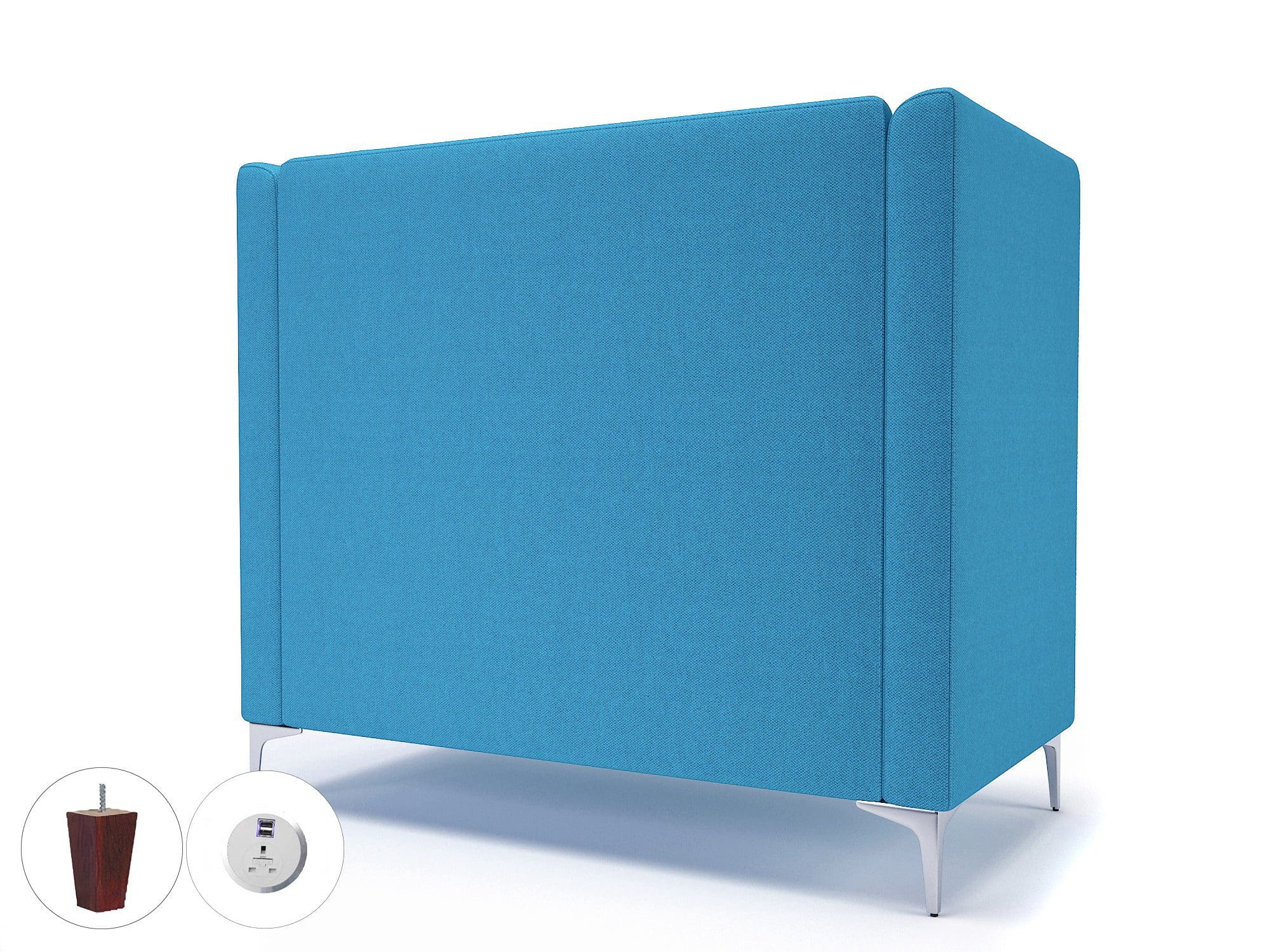 Altus 128cm Wide Privacy Booth in Camira Era Fabric with Socket - Image 27