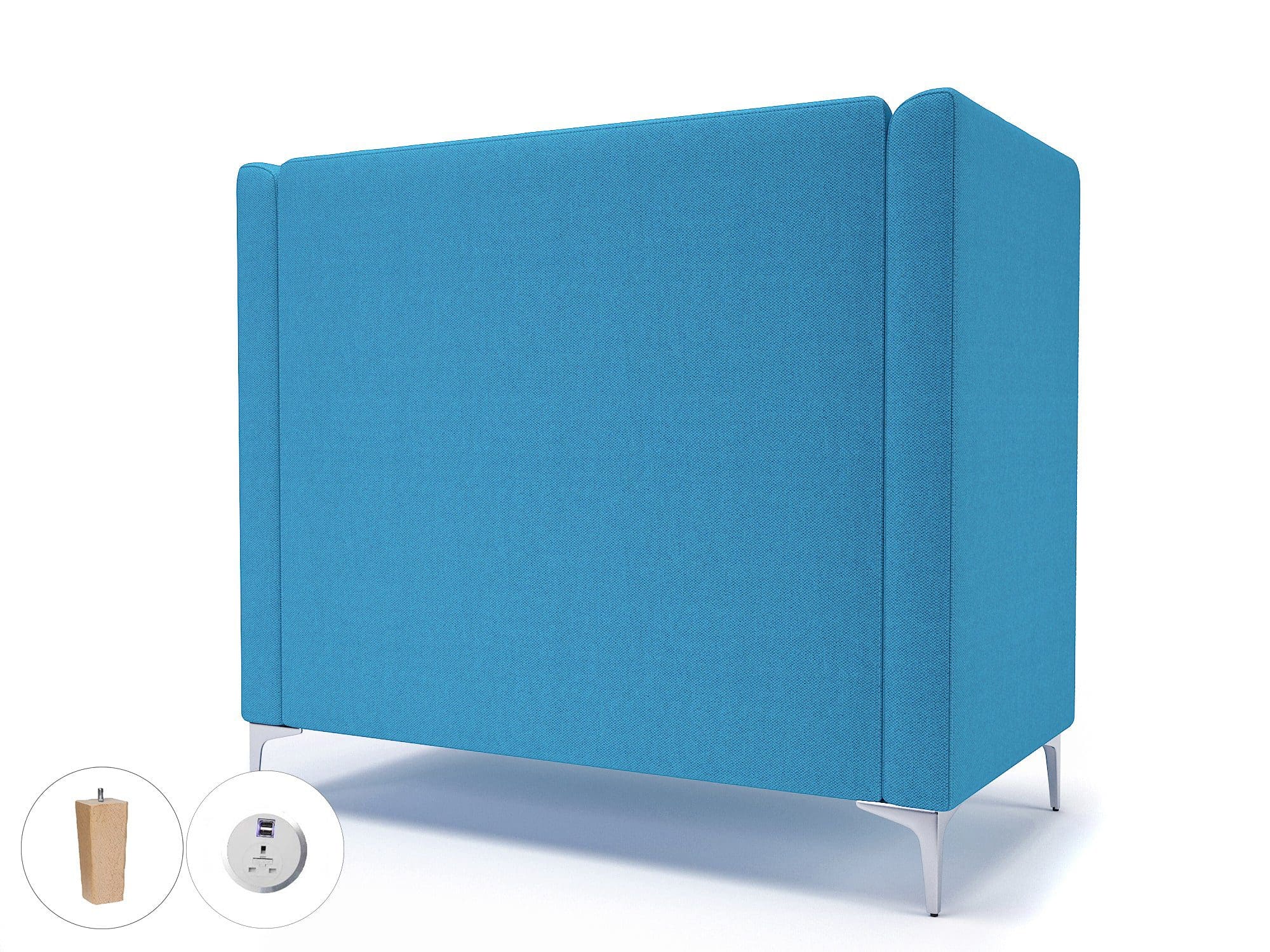 Altus 128cm Wide Privacy Booth in Camira Era Fabric with Socket - Image 31