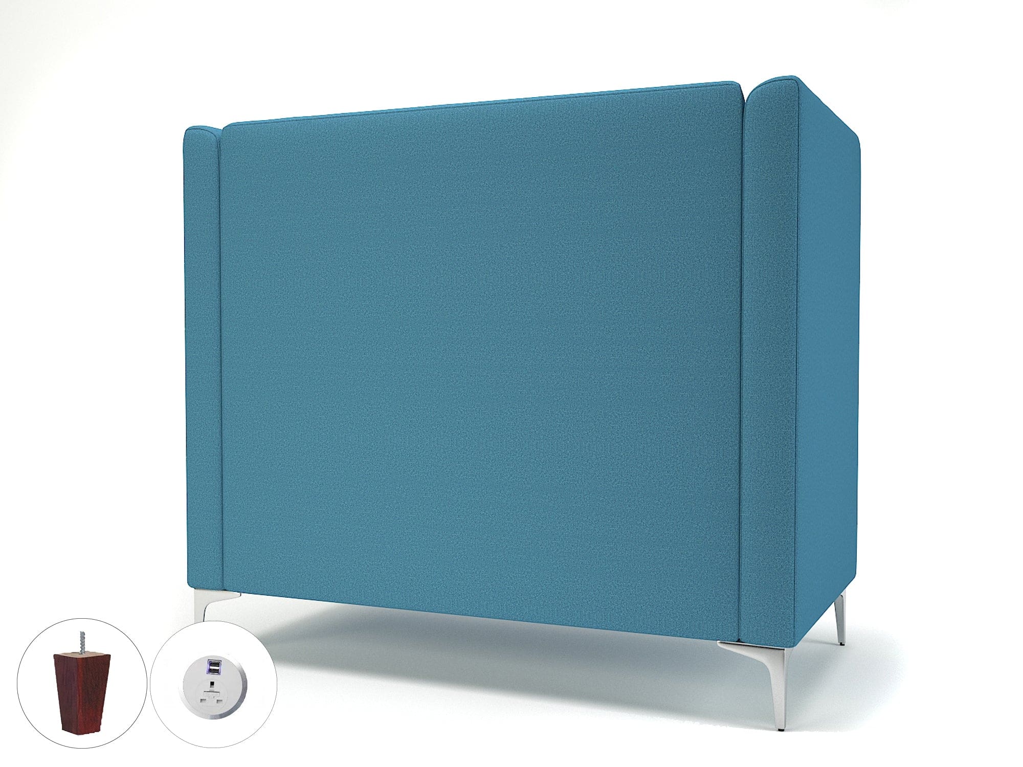 Altus 128cm Wide Privacy Booth in Warwick Dolly Fabric with Socket - Image 39