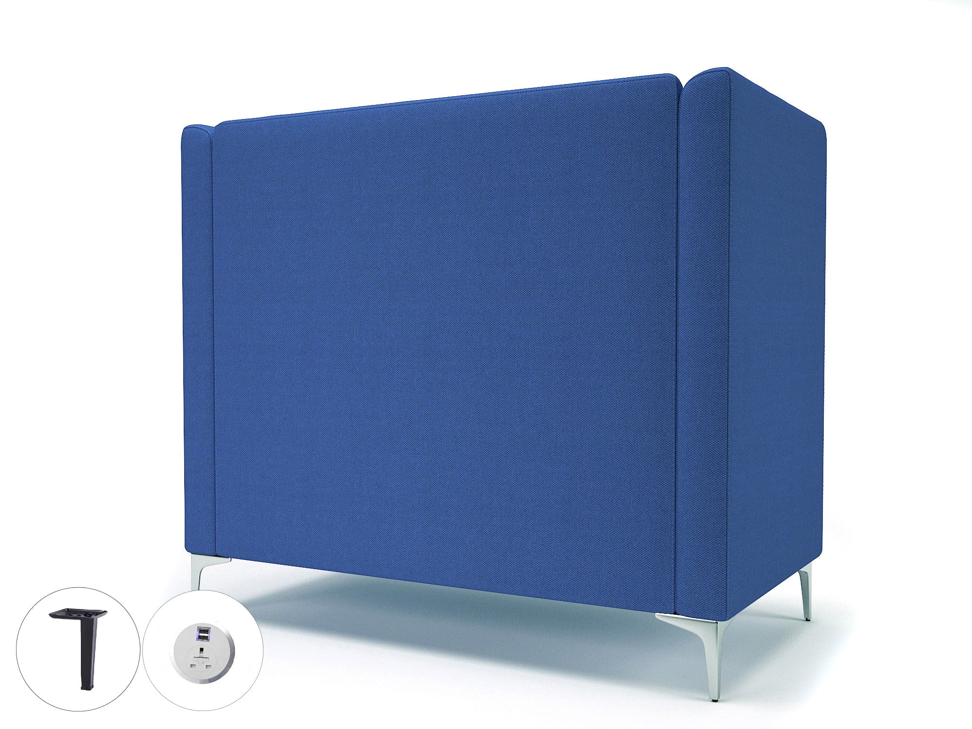 Altus 128cm Wide Privacy Booth in Camira Era Fabric with Socket - Image 63