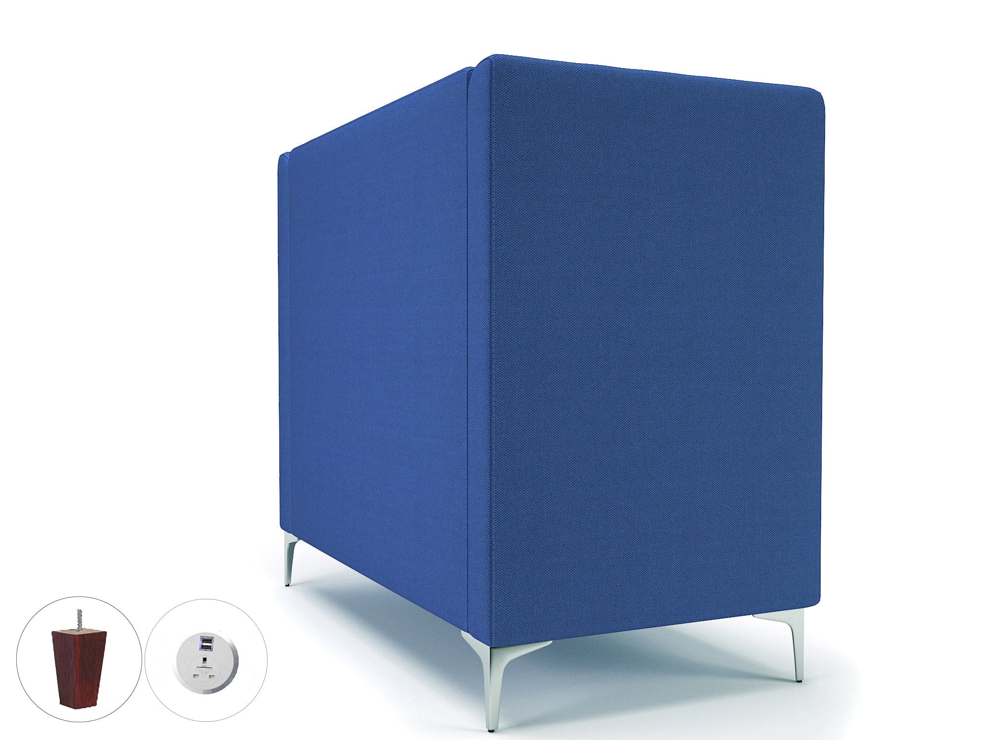 Altus 128cm Wide Privacy Booth in Camira Era Fabric with Socket - Image 68