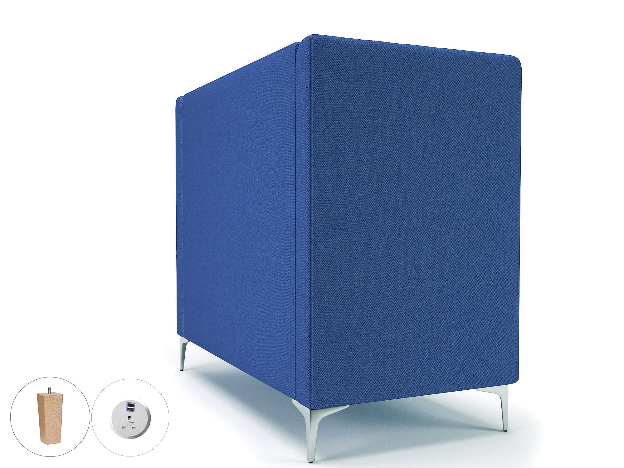 Altus 128cm Wide Privacy Booth in Camira Era Fabric with Socket - Image 72