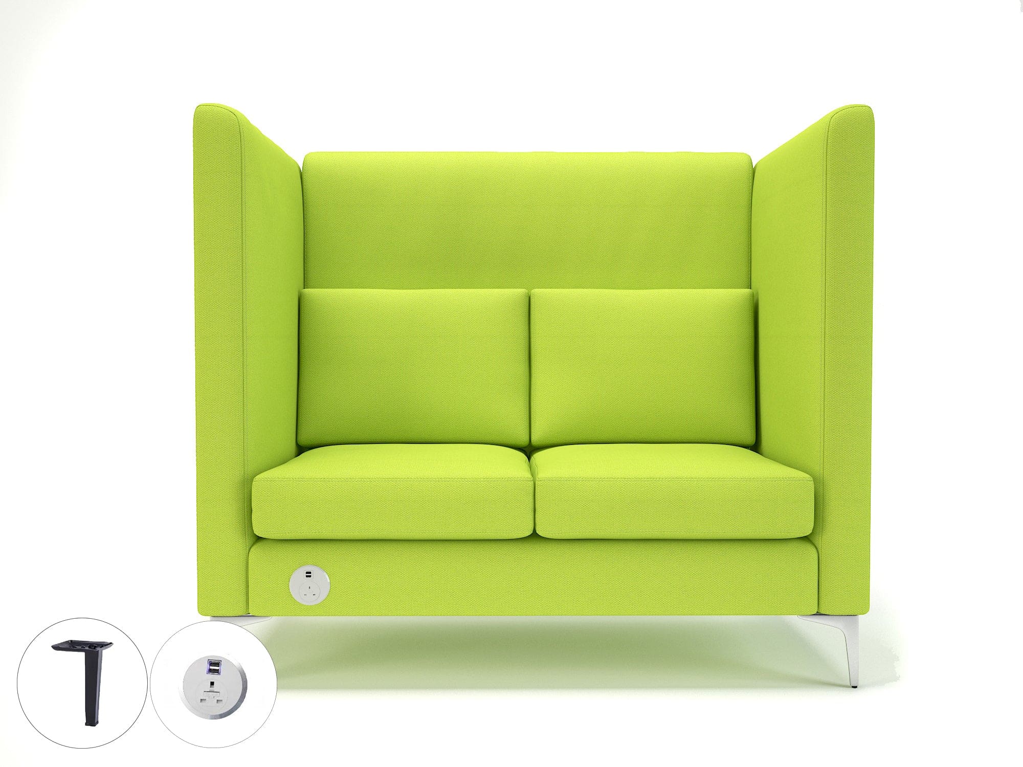 Altus 128cm Wide Privacy Booth in Camira Era Fabric with Socket - Image 78