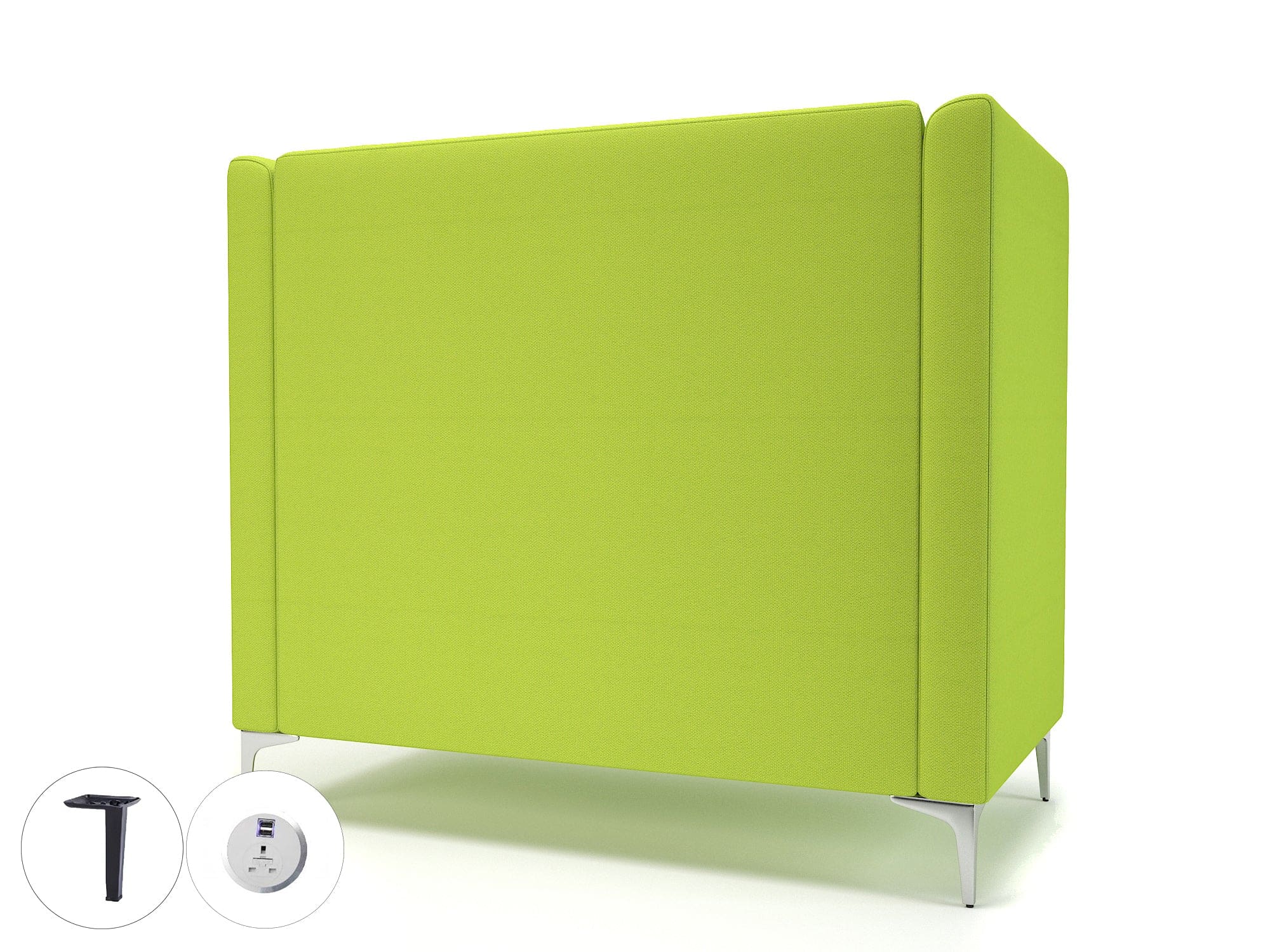 Altus 128cm Wide Privacy Booth in Camira Era Fabric with Socket - Image 79