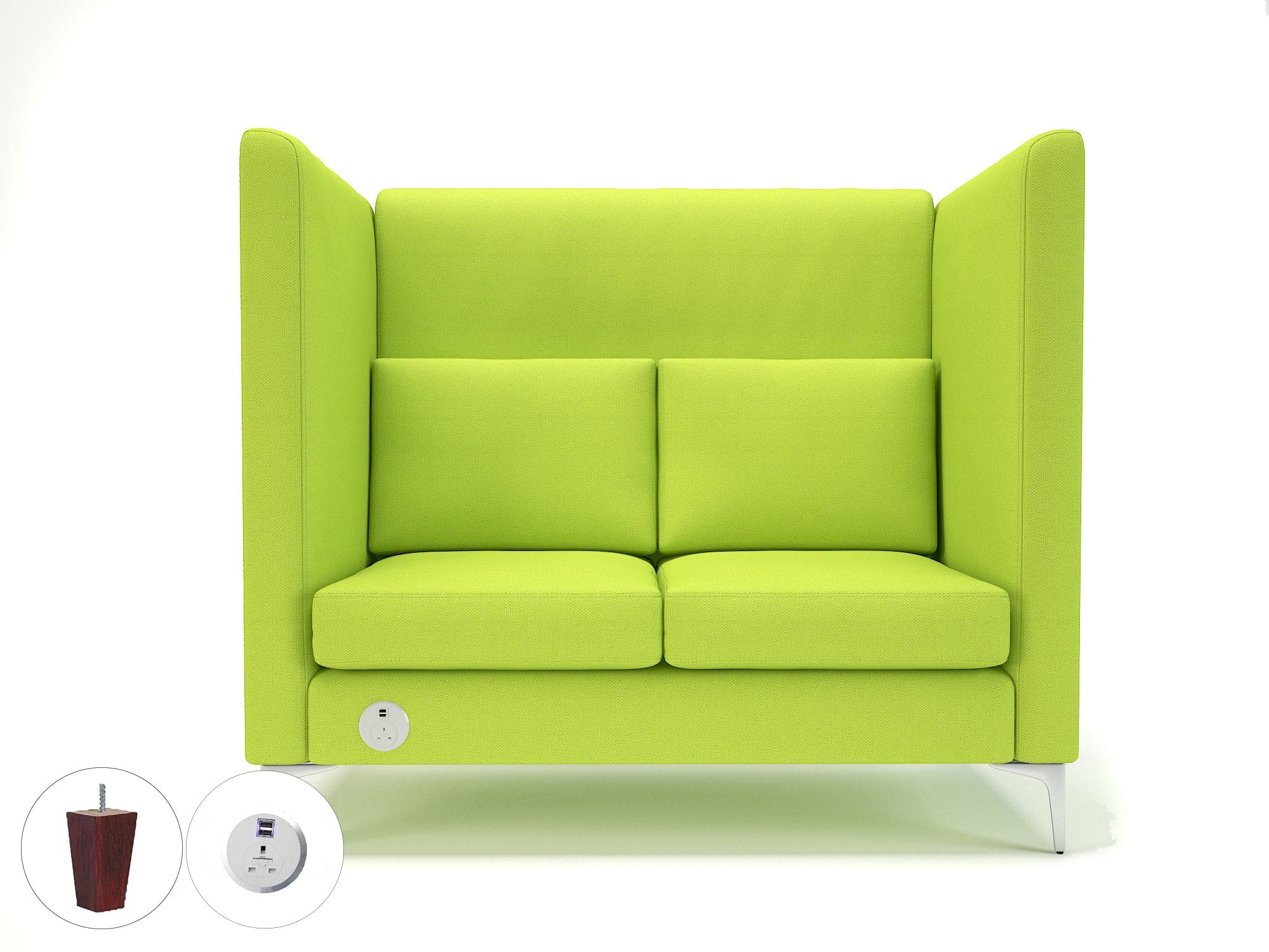 Altus 128cm Wide Privacy Booth in Camira Era Fabric with Socket - Image 82