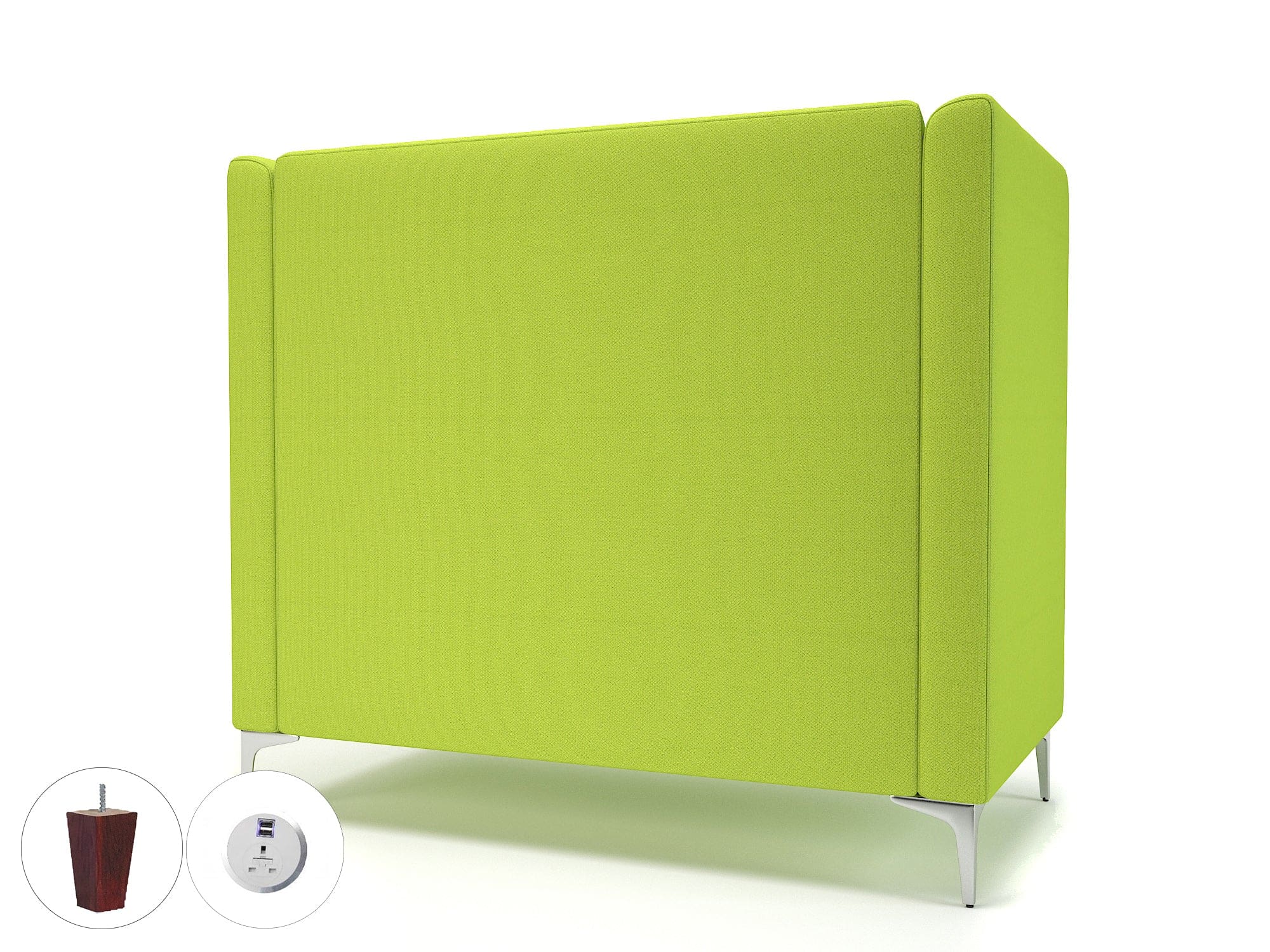 Altus 128cm Wide Privacy Booth in Camira Era Fabric with Socket - Image 83