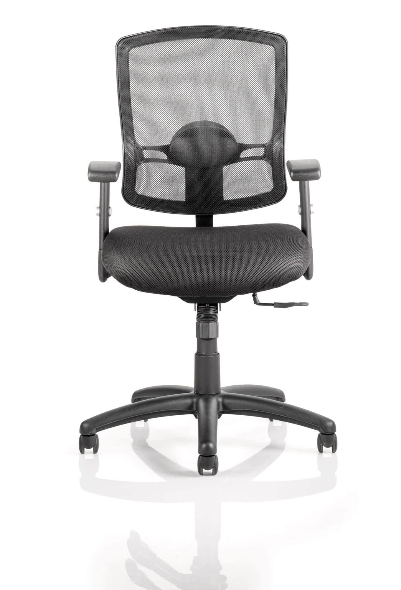 Portland Medium Mesh Back Task Operator Office Chair with Arms - Image 2