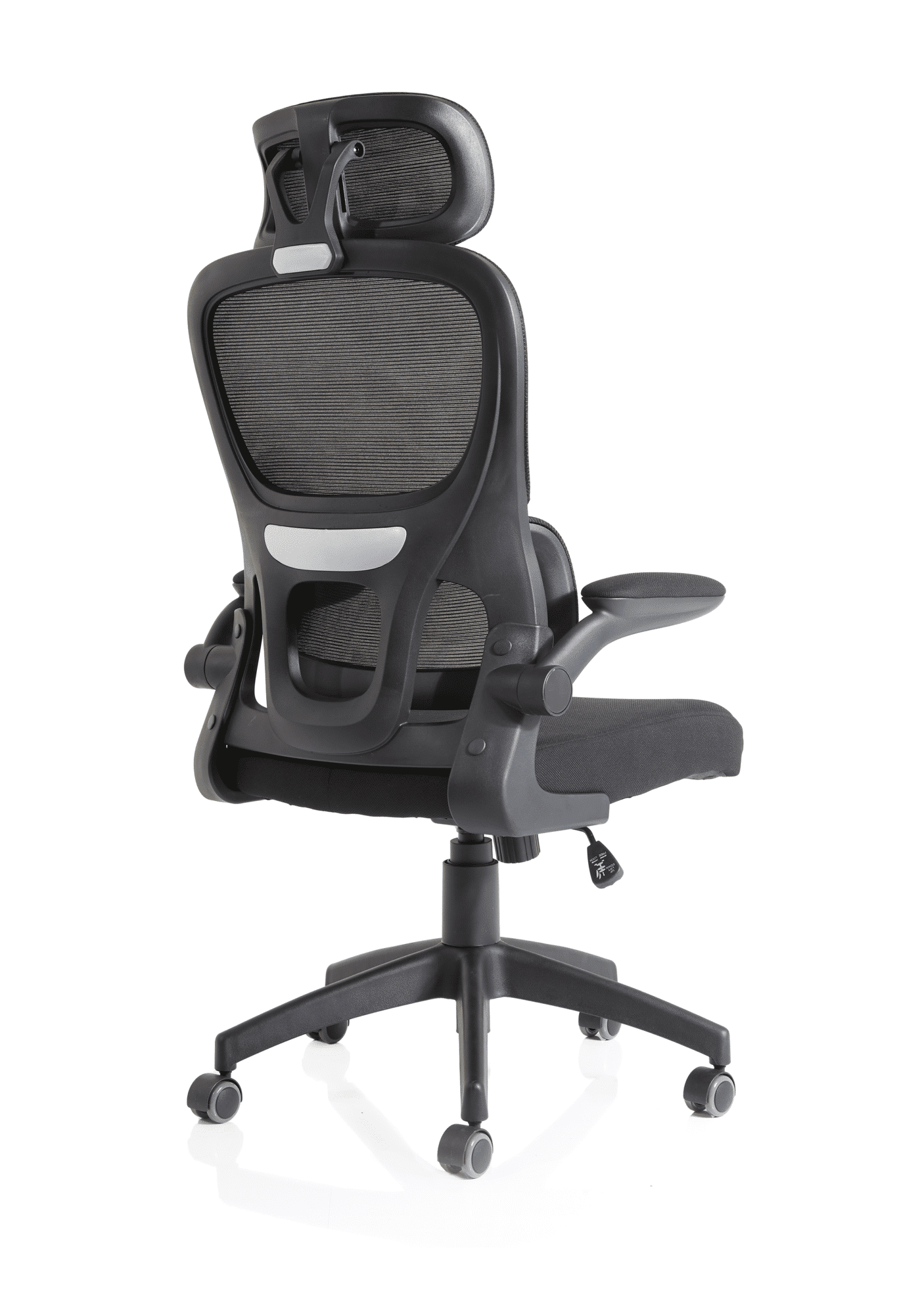 Iris Task Operator Mesh Back Fabric Seat With Headrest - Image 5