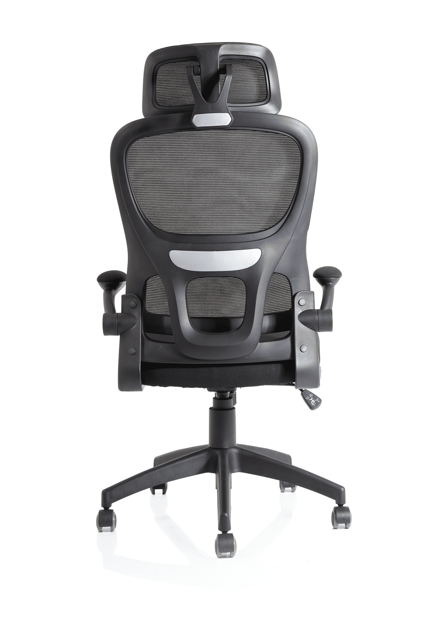 Iris Task Operator Mesh Back Fabric Seat With Headrest - Image 3