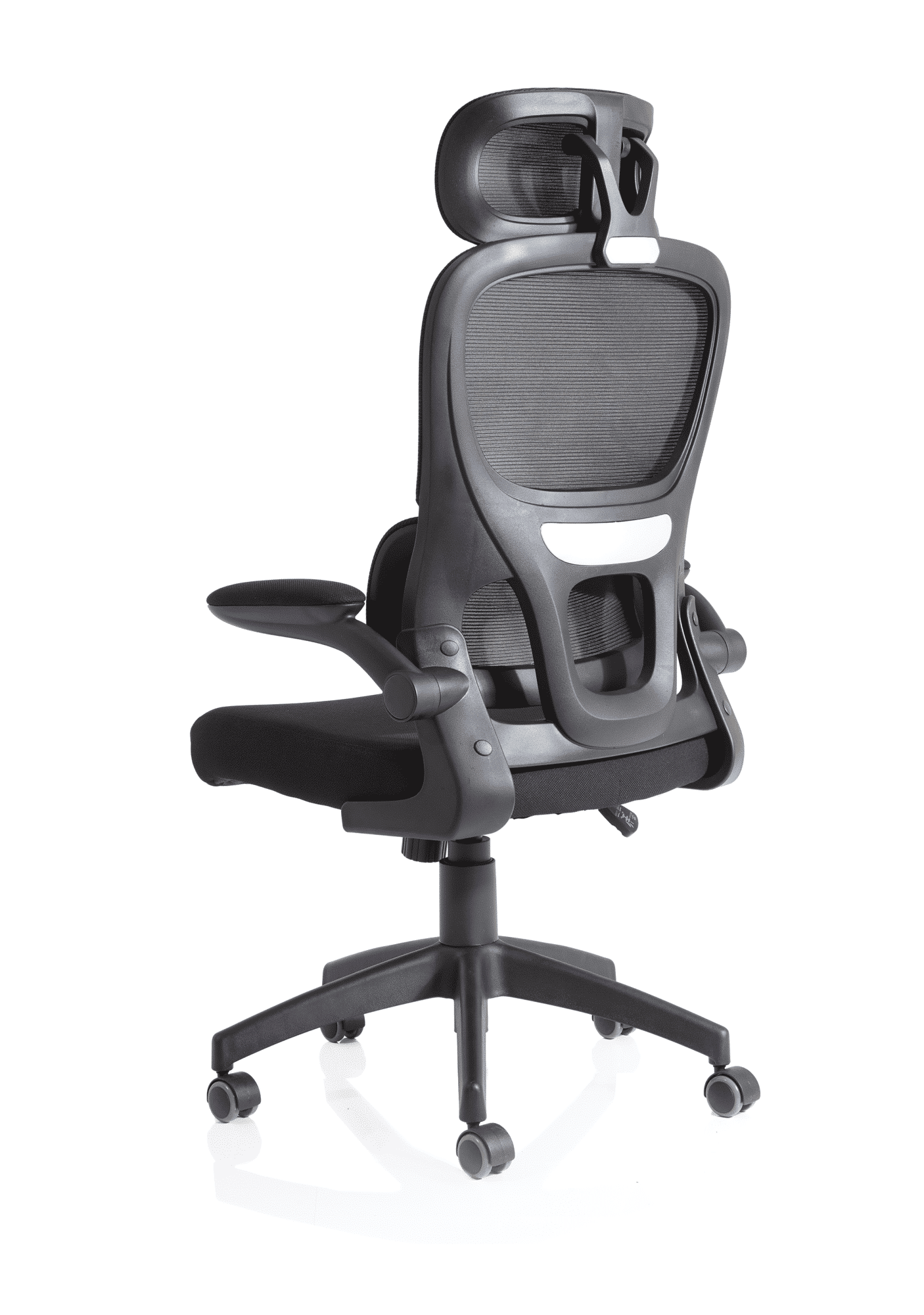 Iris Task Operator Mesh Back Fabric Seat With Headrest - Image 6