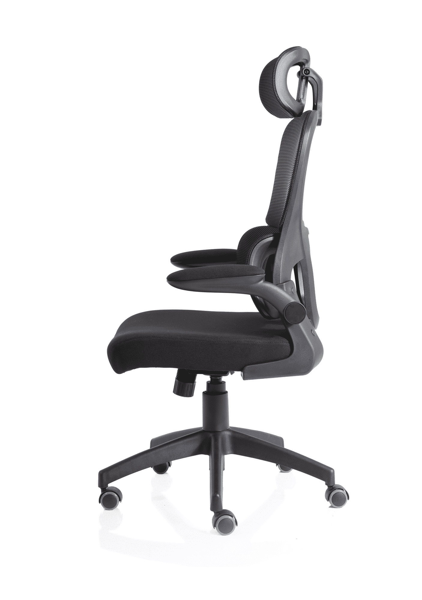 Iris Task Operator Mesh Back Fabric Seat With Headrest - Image 8