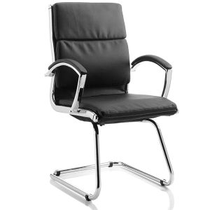 Classic Medium Back Cantilever Visitor Chair with Arms