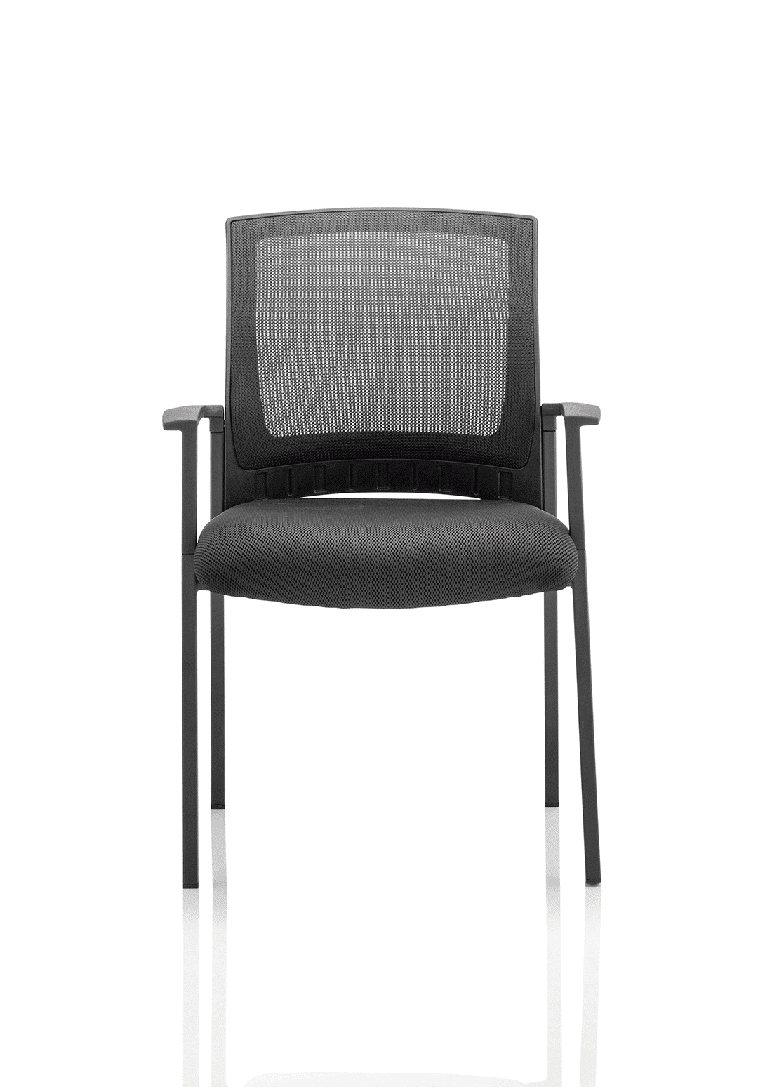 Metro Medium Mesh Back Stacking Visitor Chair with Arms - Image 3