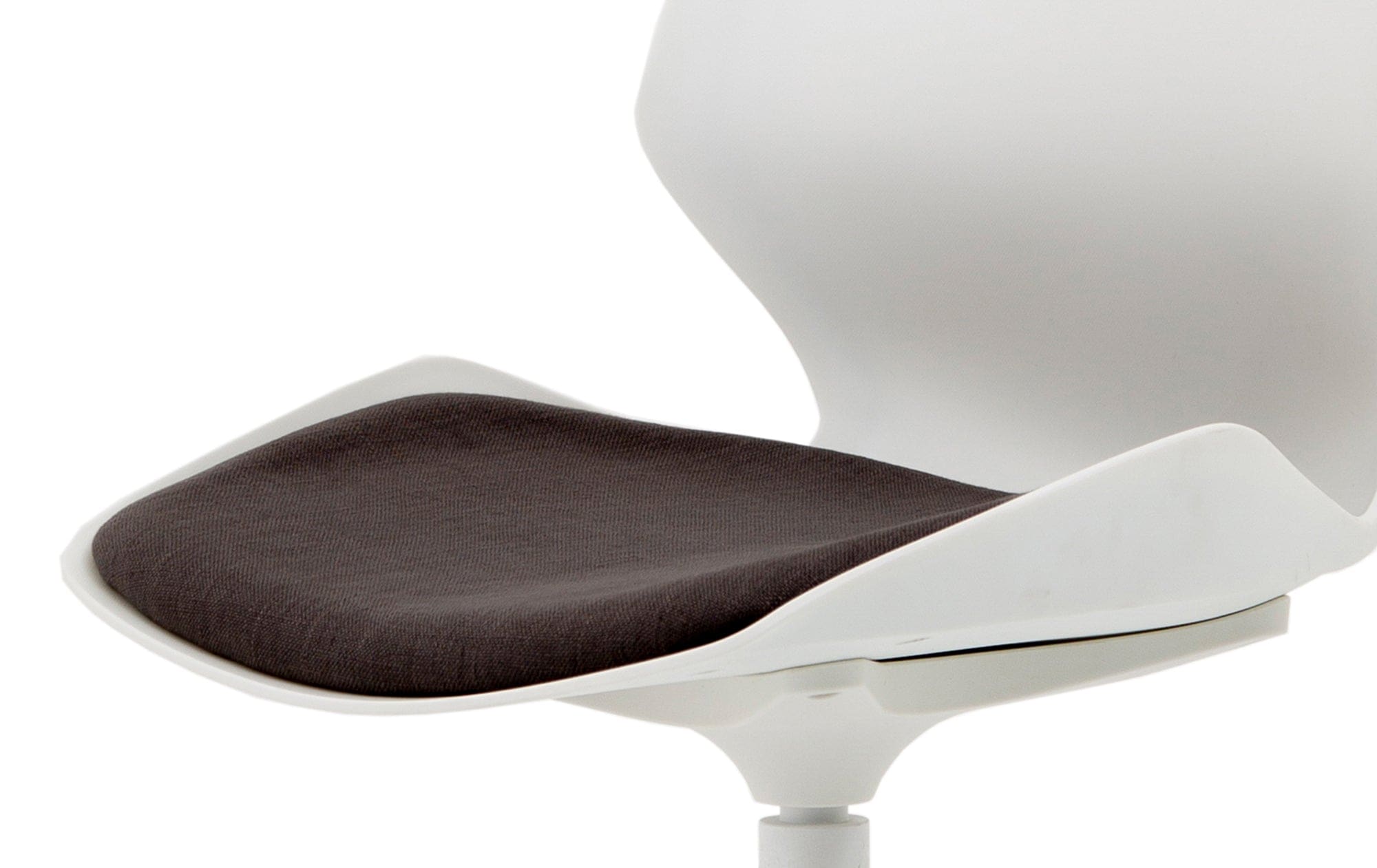 Florence Spindle White Frame Fabric Seat Visitor Chair - Image 6