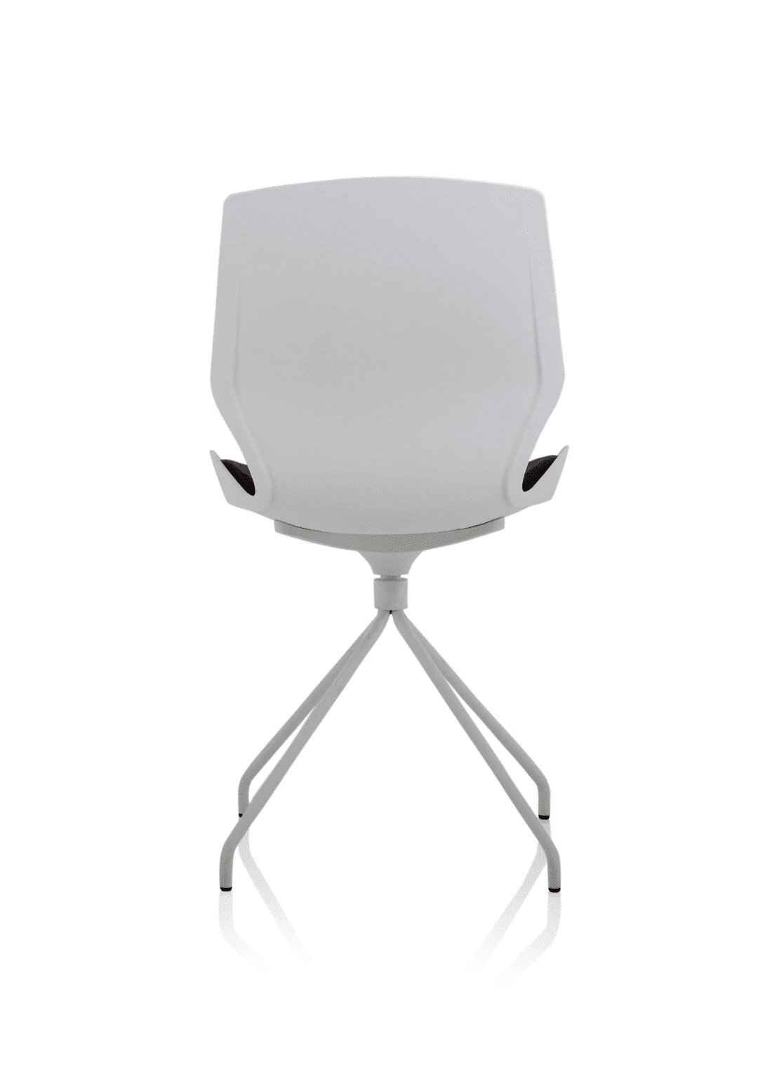 Florence Spindle White Frame Fabric Seat Visitor Chair - Image 2