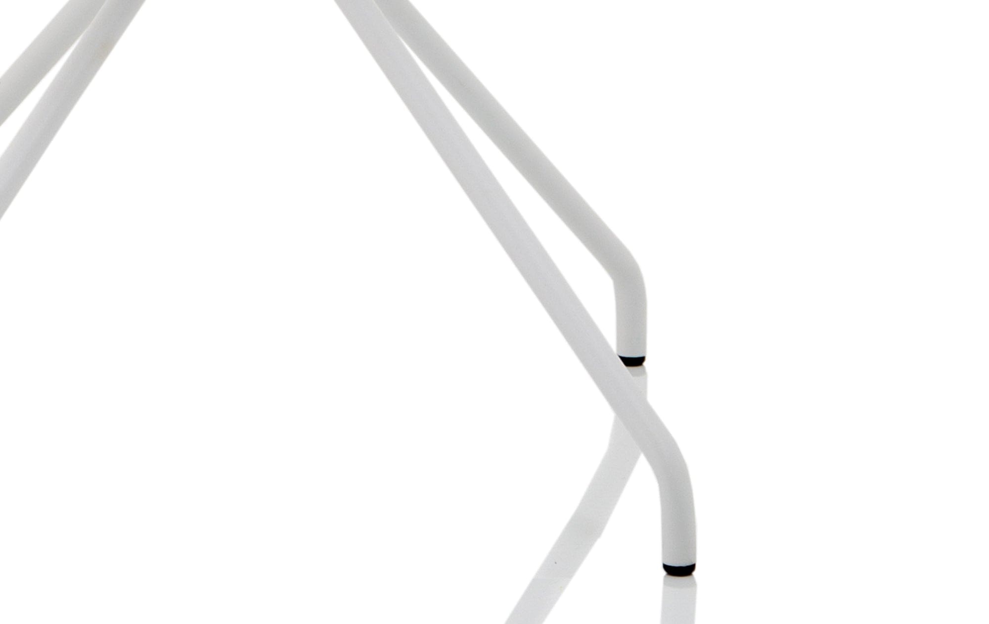 Florence Spindle White Frame Fabric Seat Visitor Chair - Image 7