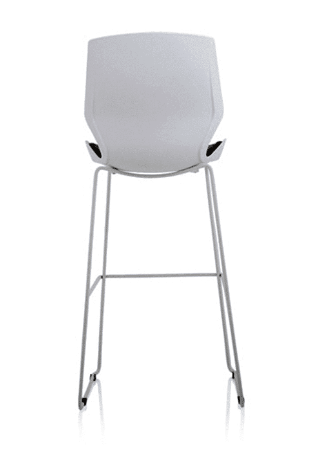Florence White Frame Fabric Seat High Stool Chair - Image 5