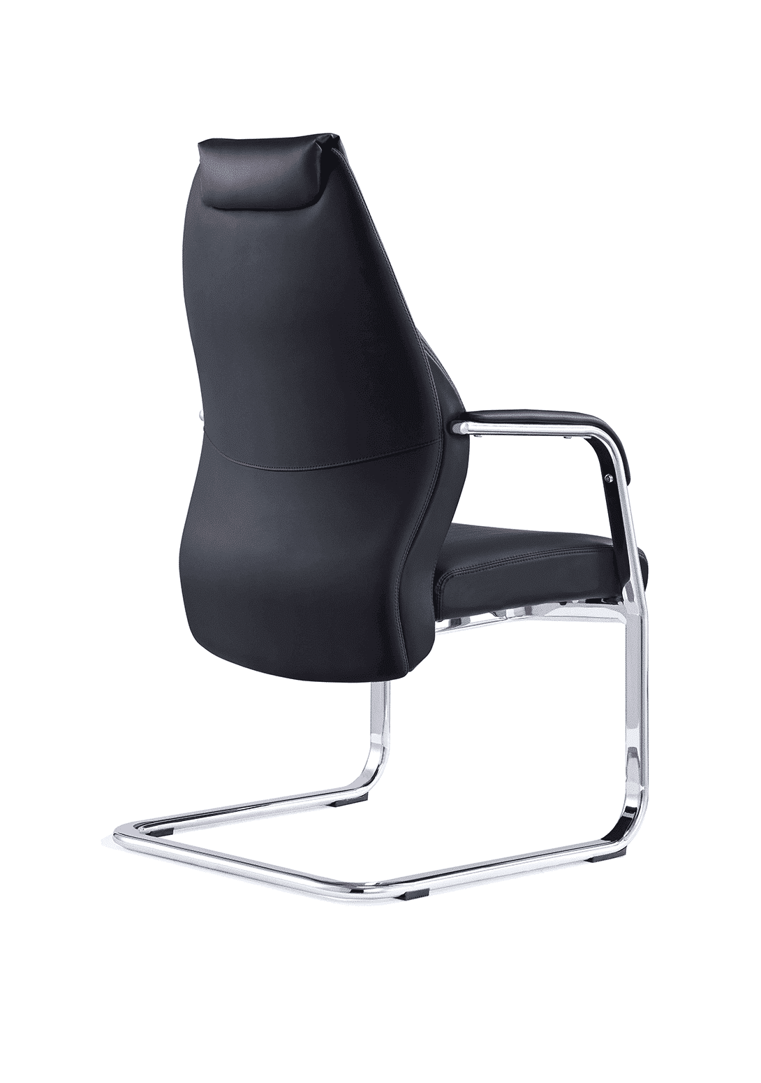 Mien High Back Leather Cantilever Visitor Office Chair - Image 2