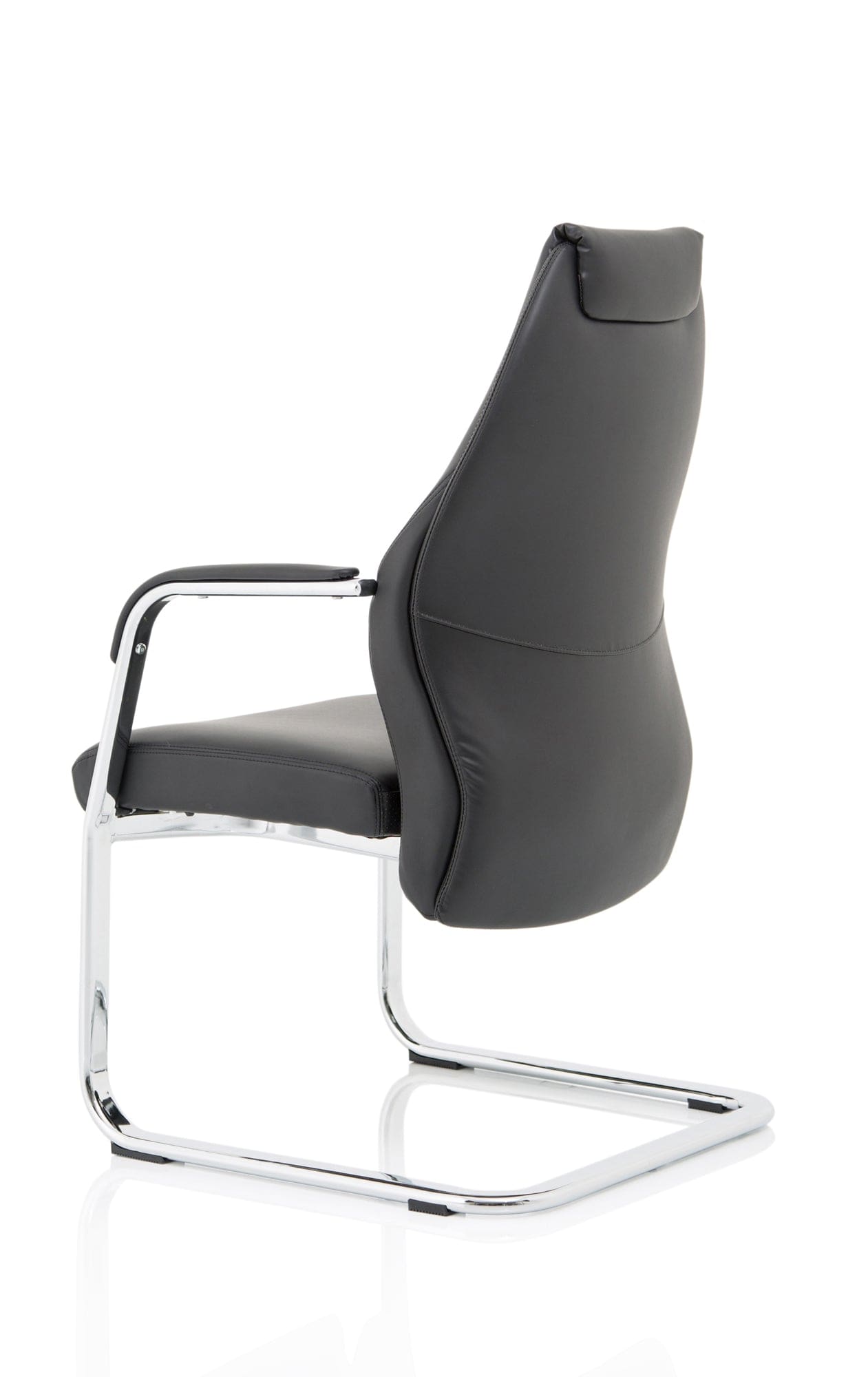 Mien High Back Leather Cantilever Visitor Office Chair - Image 9