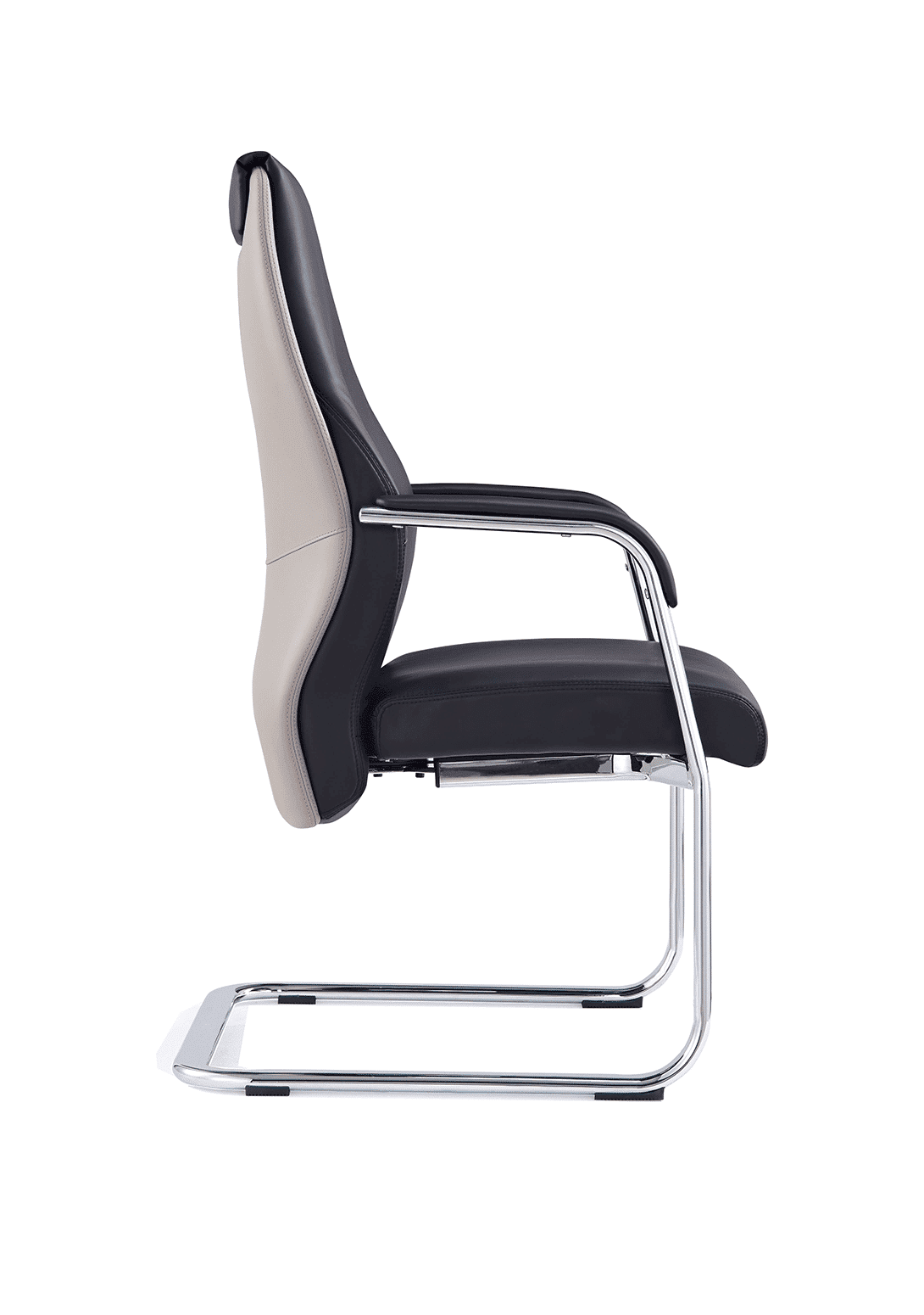 Mien High Back Leather Cantilever Visitor Office Chair - Image 8