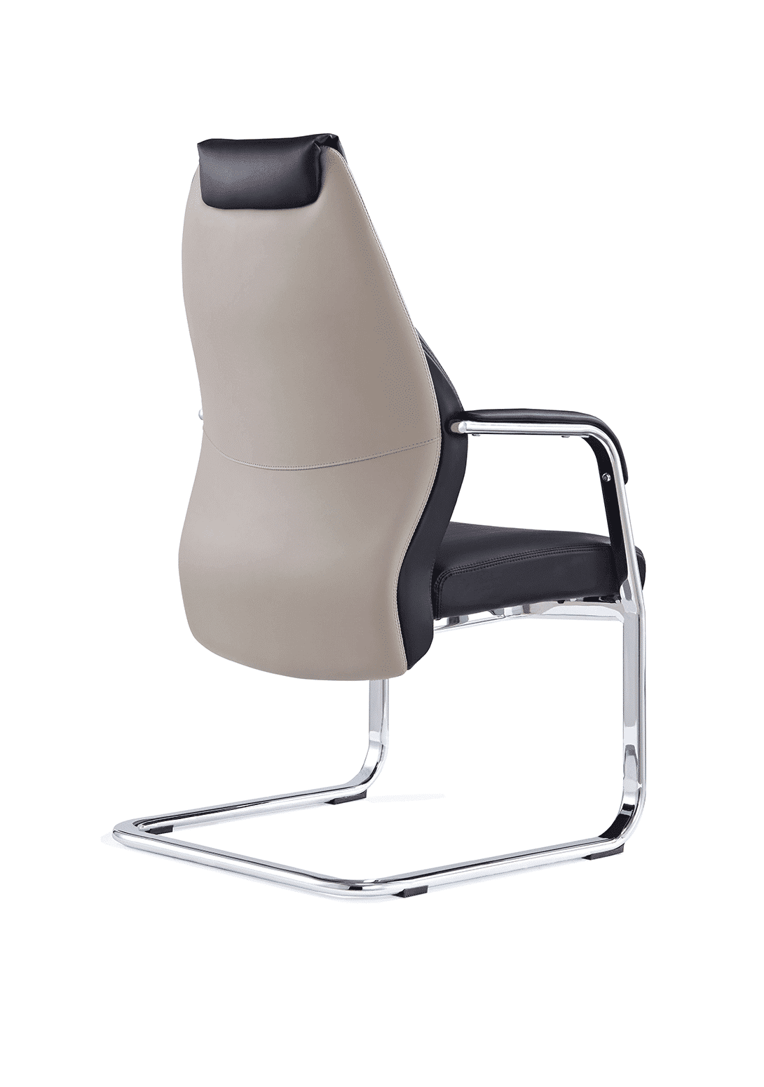 Mien High Back Leather Cantilever Visitor Office Chair - Image 5