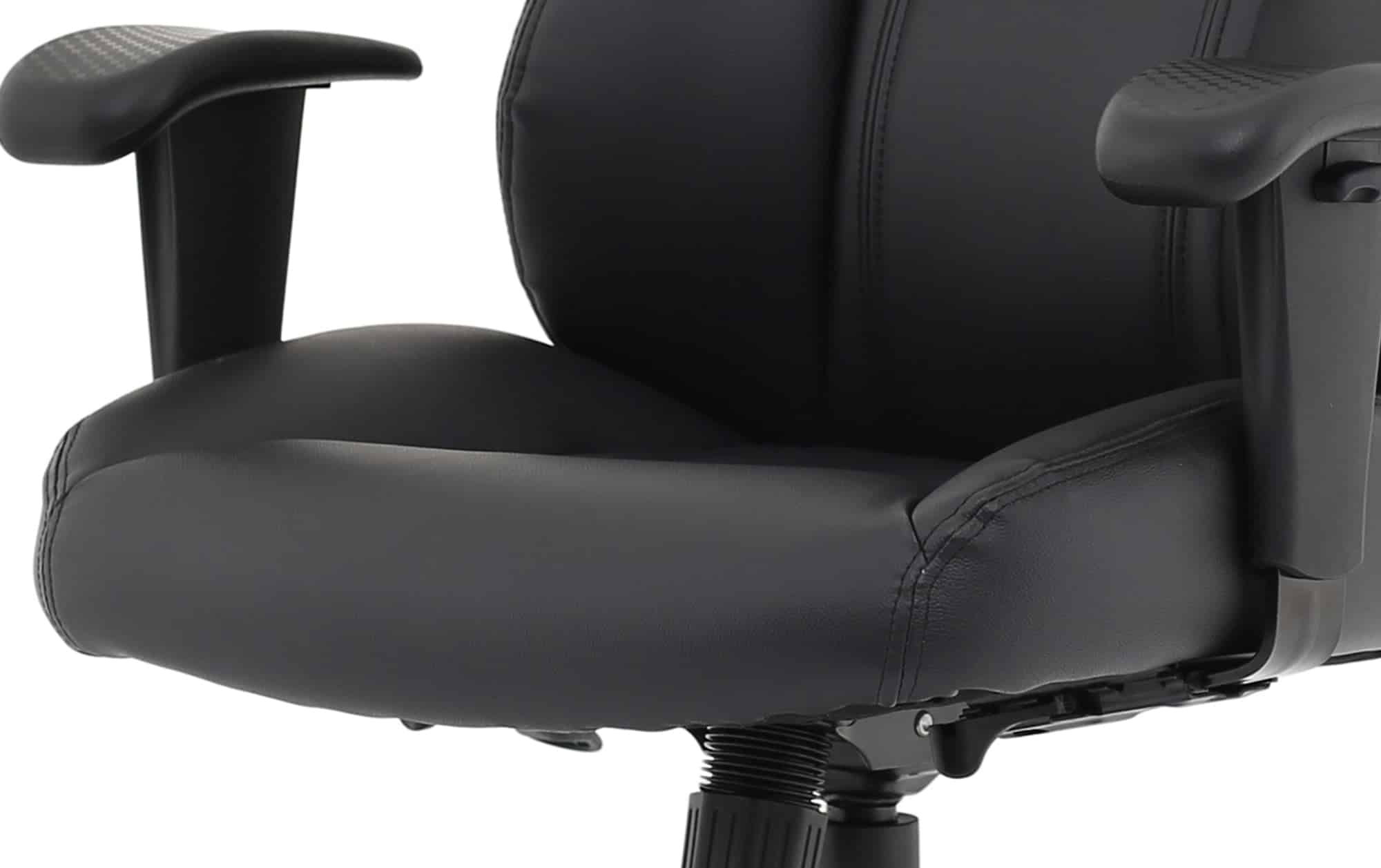 Winsor Medium Back Executive Black Leather Office Chair with Arms - Image 20