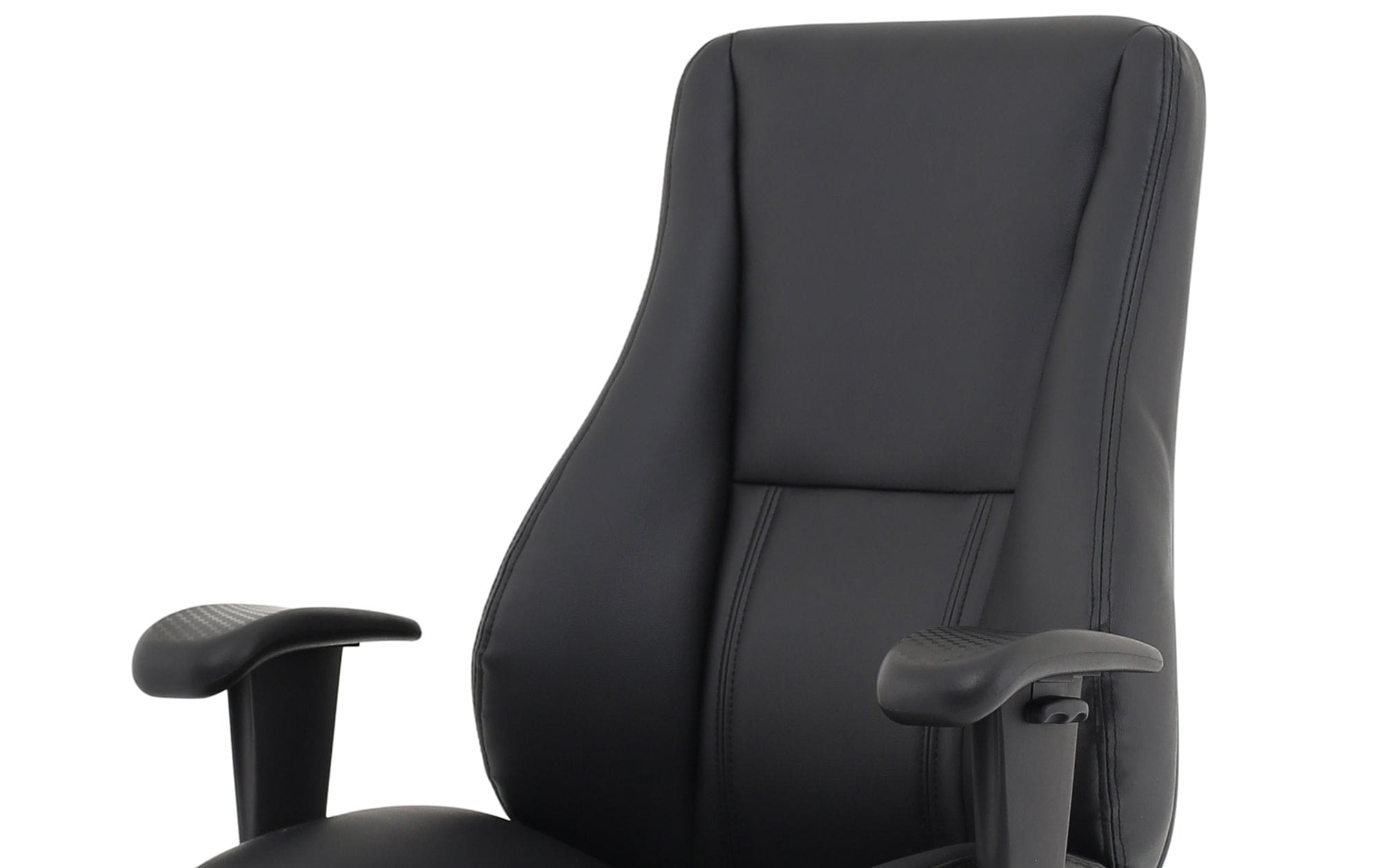 Winsor Medium Back Executive Black Leather Office Chair with Arms - Image 18