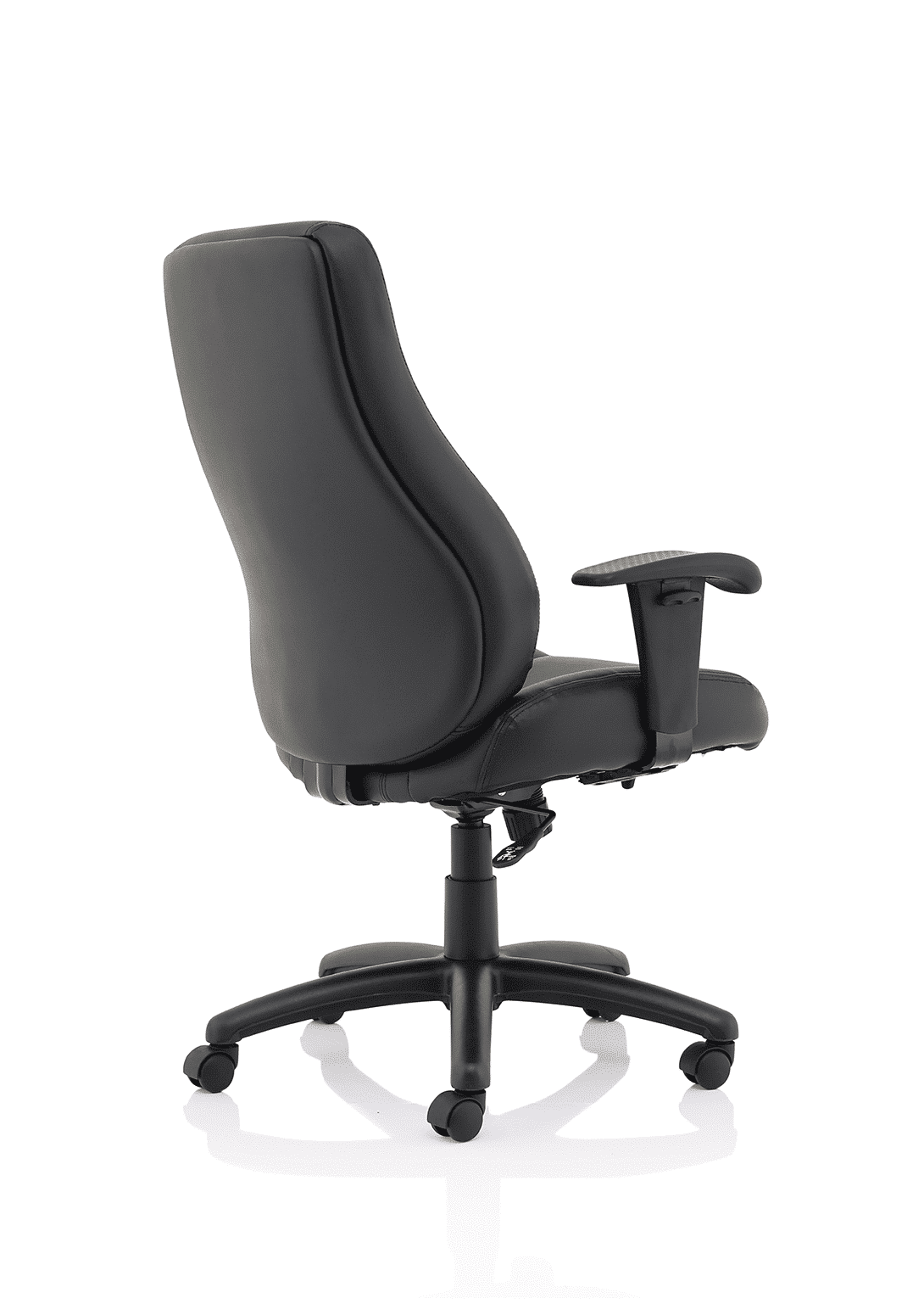 Winsor Medium Back Executive Black Leather Office Chair with Arms - Image 9
