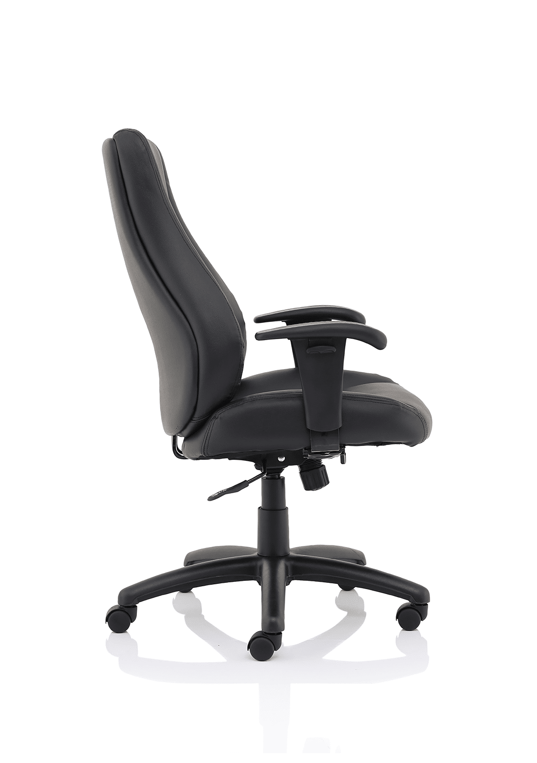 Winsor Medium Back Executive Black Leather Office Chair with Arms - Image 10