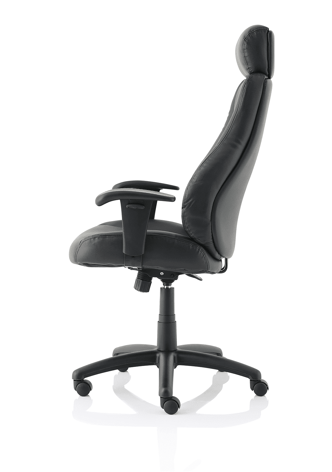 Winsor Medium Back Executive Black Leather Office Chair with Arms - Image 4