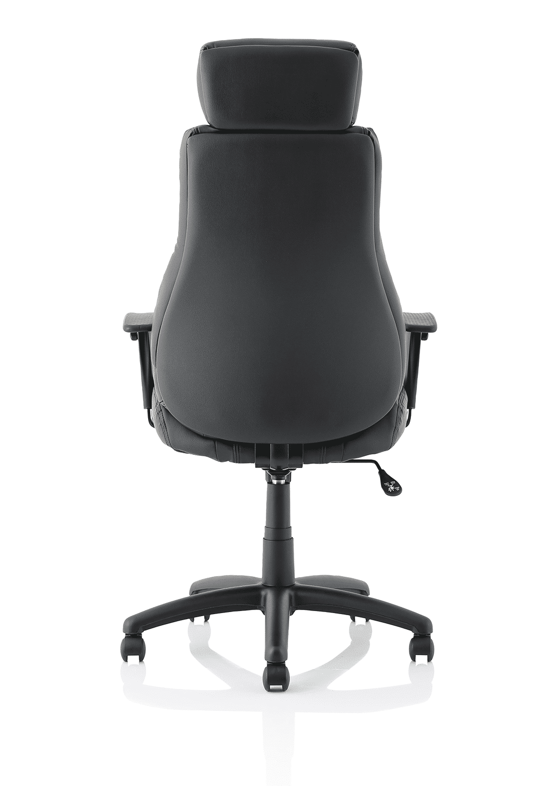 Winsor Medium Back Executive Black Leather Office Chair with Arms - Image 6