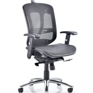 Mirage II Mesh Back Task Operator Office Chair with Height Adjustable Arms