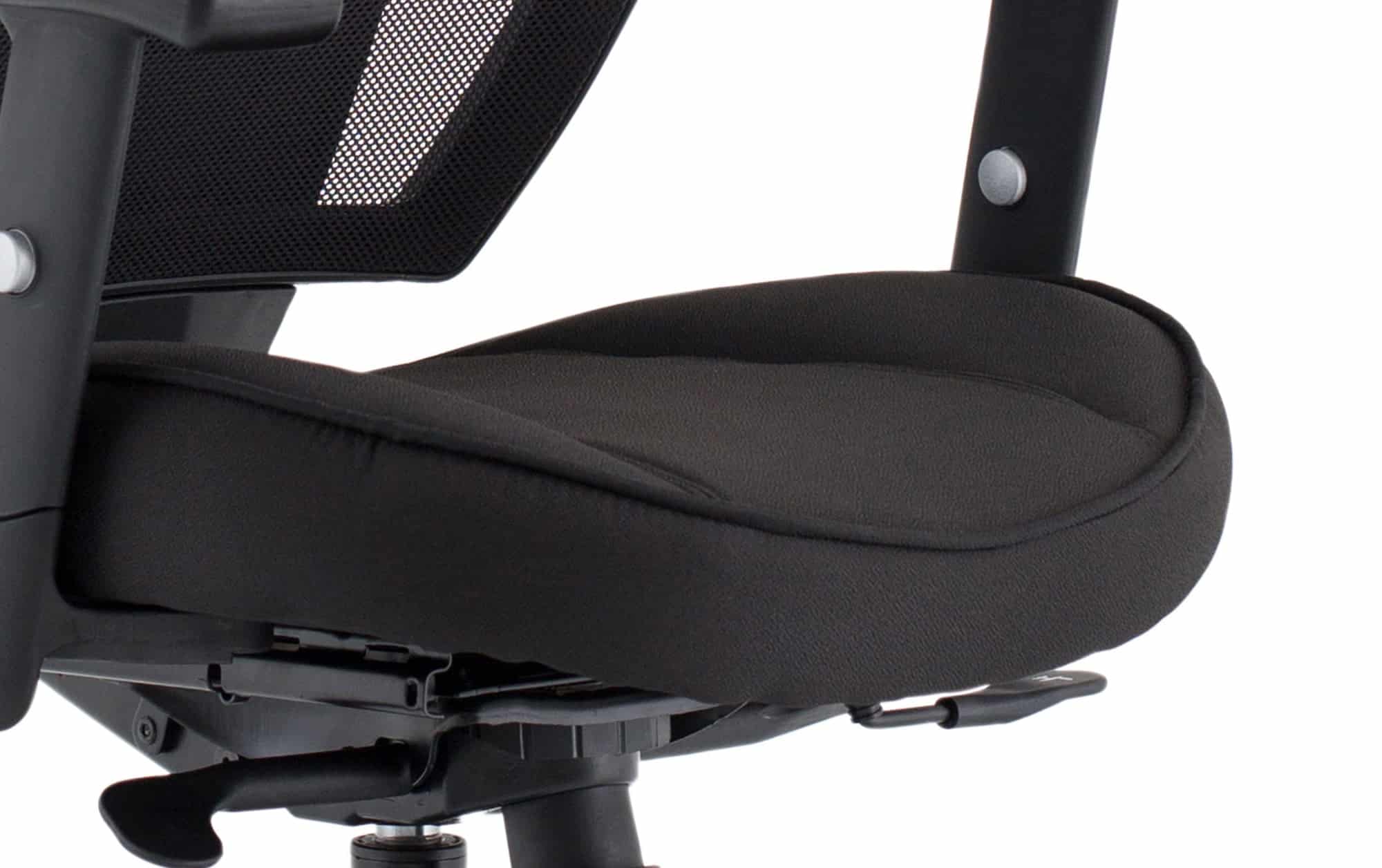Denver High Mesh Back Black Task Operator Office Chair with Arms - Image 30