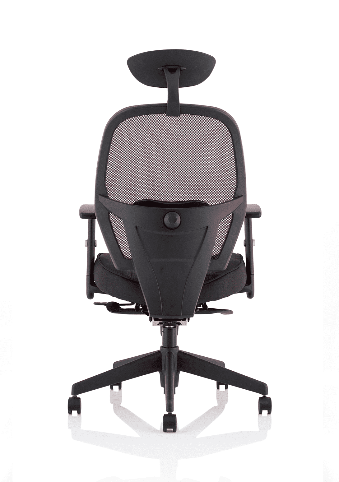 Denver High Mesh Back Black Task Operator Office Chair with Arms - Image 6