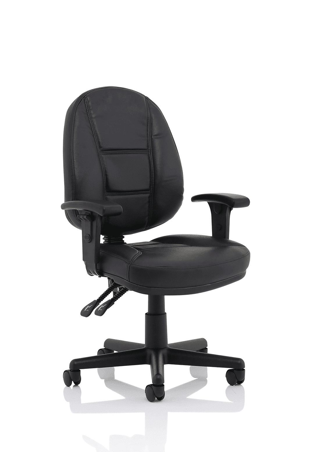 Jackson Medium Back Black Leather Task Operator Office Chair - Image 8