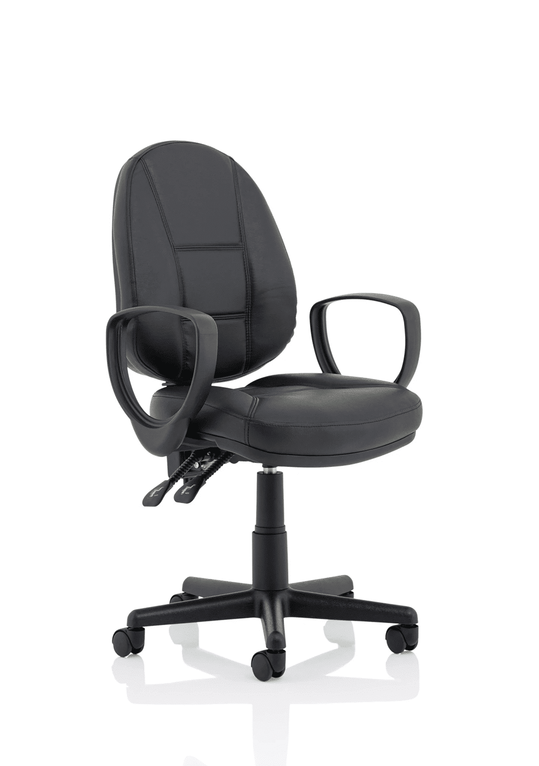 Jackson Medium Back Black Leather Task Operator Office Chair - Image 12