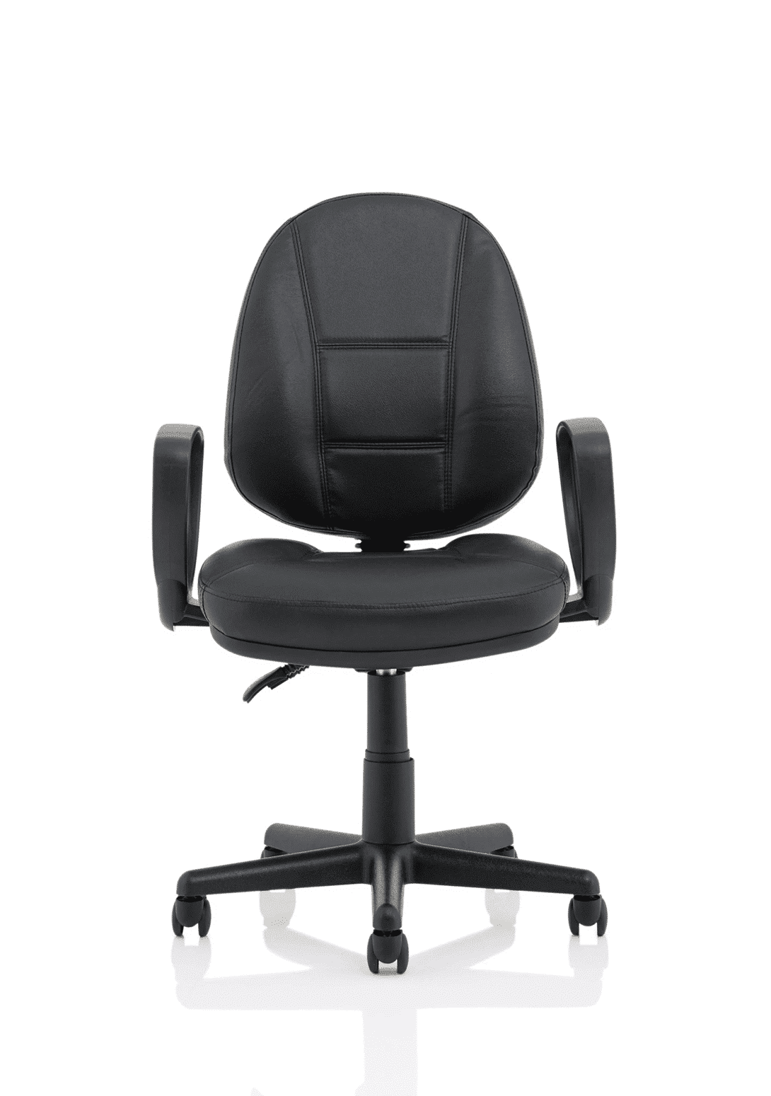 Jackson Medium Back Black Leather Task Operator Office Chair - Image 13