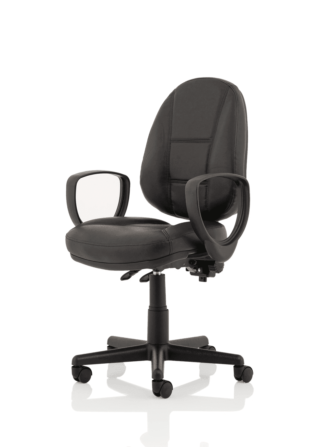 Jackson Medium Back Black Leather Task Operator Office Chair - Image 14