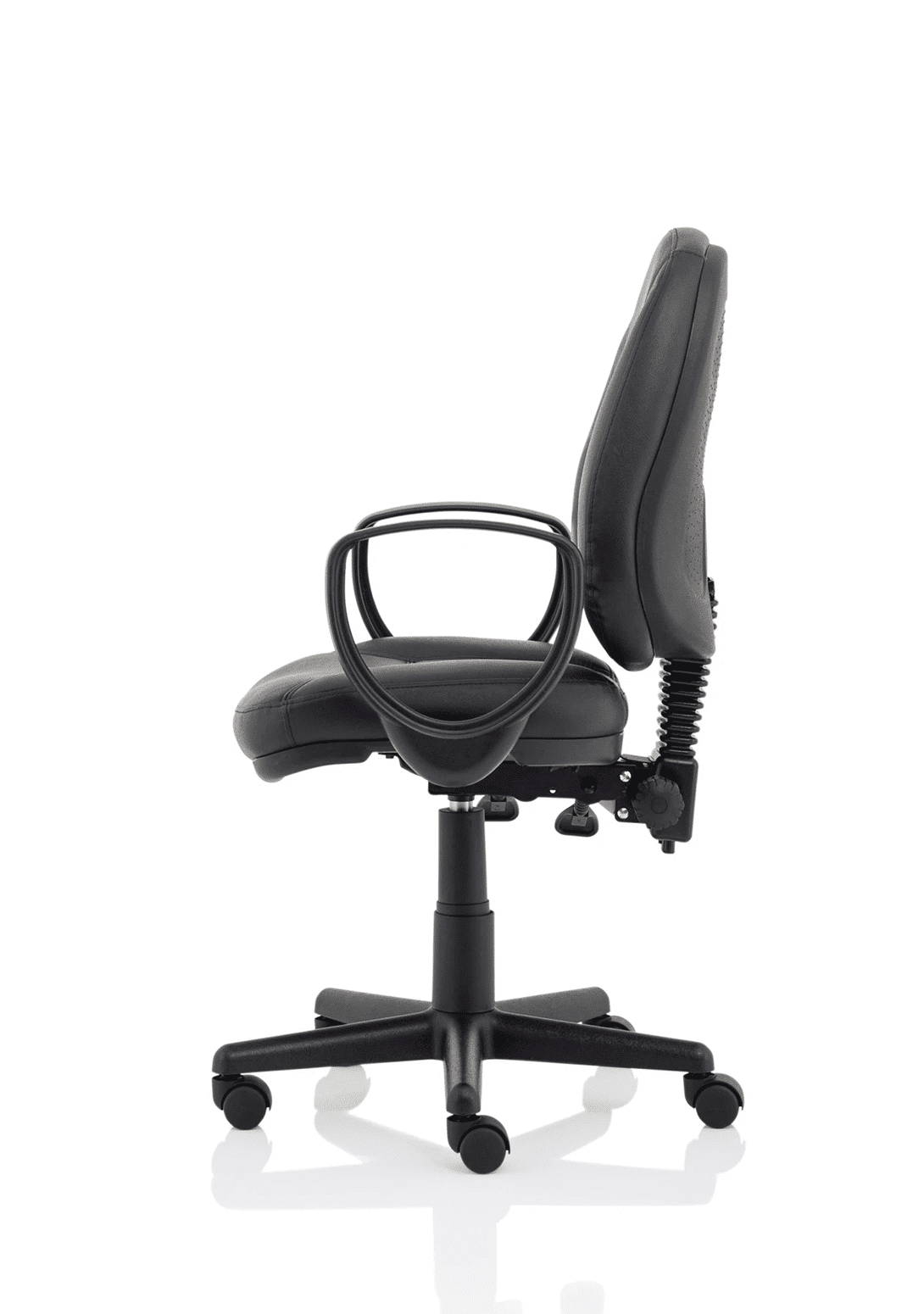 Jackson Medium Back Black Leather Task Operator Office Chair - Image 15