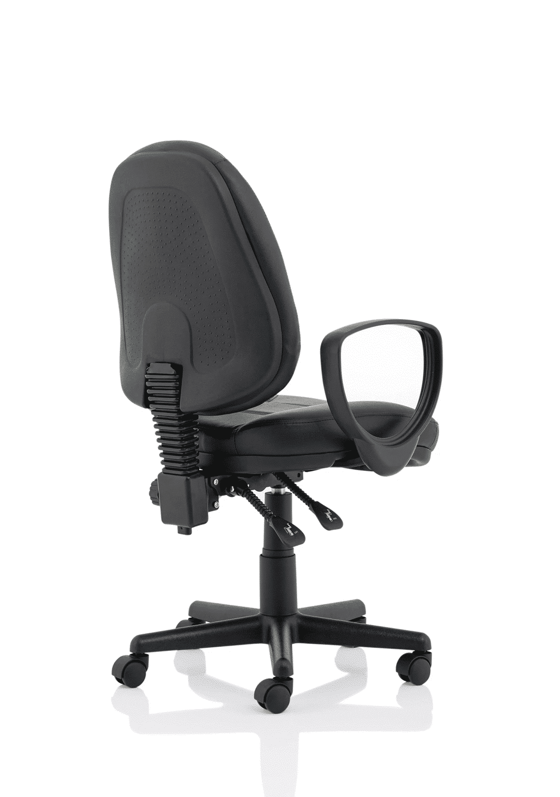Jackson Medium Back Black Leather Task Operator Office Chair - Image 18