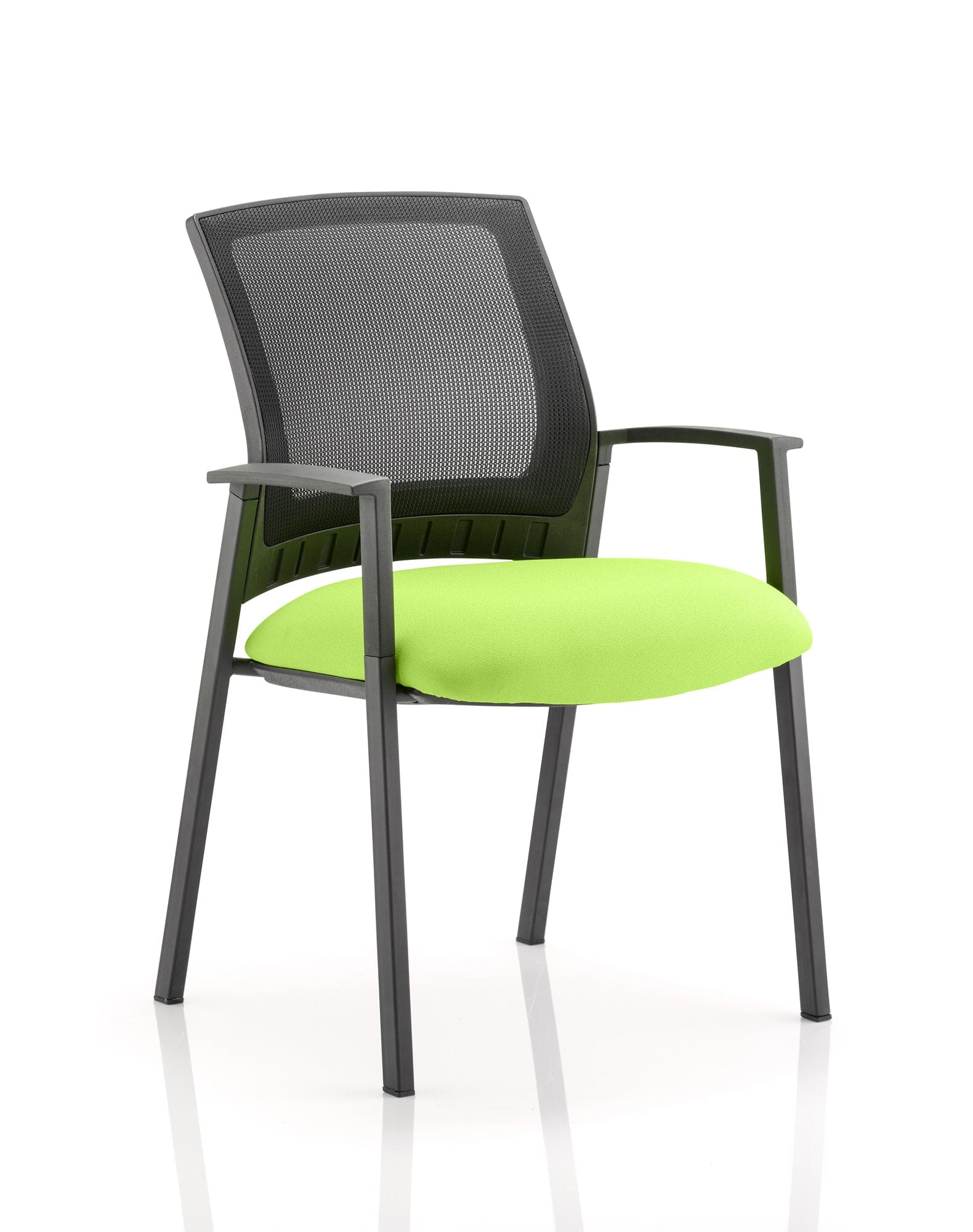 Metro Medium Mesh Back Stacking Visitor Chair with Arms - Image 8