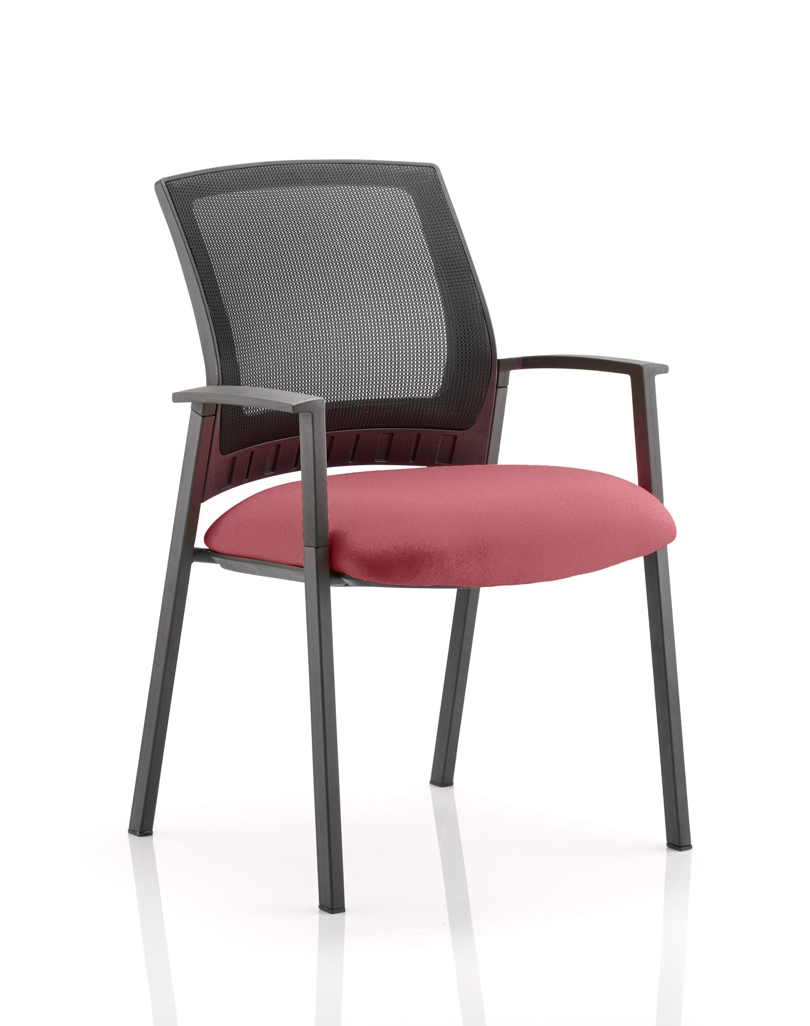 Metro Medium Mesh Back Stacking Visitor Chair with Arms - Image 6