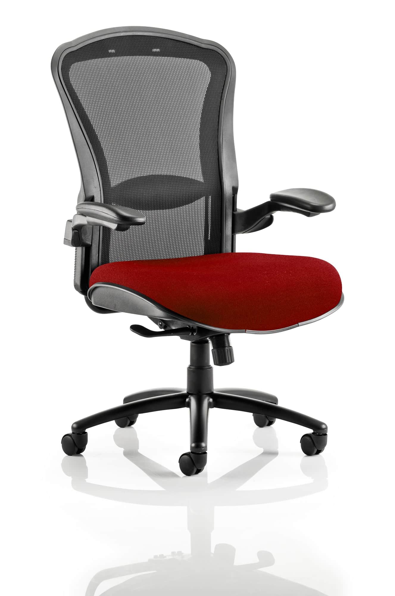Houston High Mesh Back Heavy Duty Task Operator Office Chair with Arms - Image 8